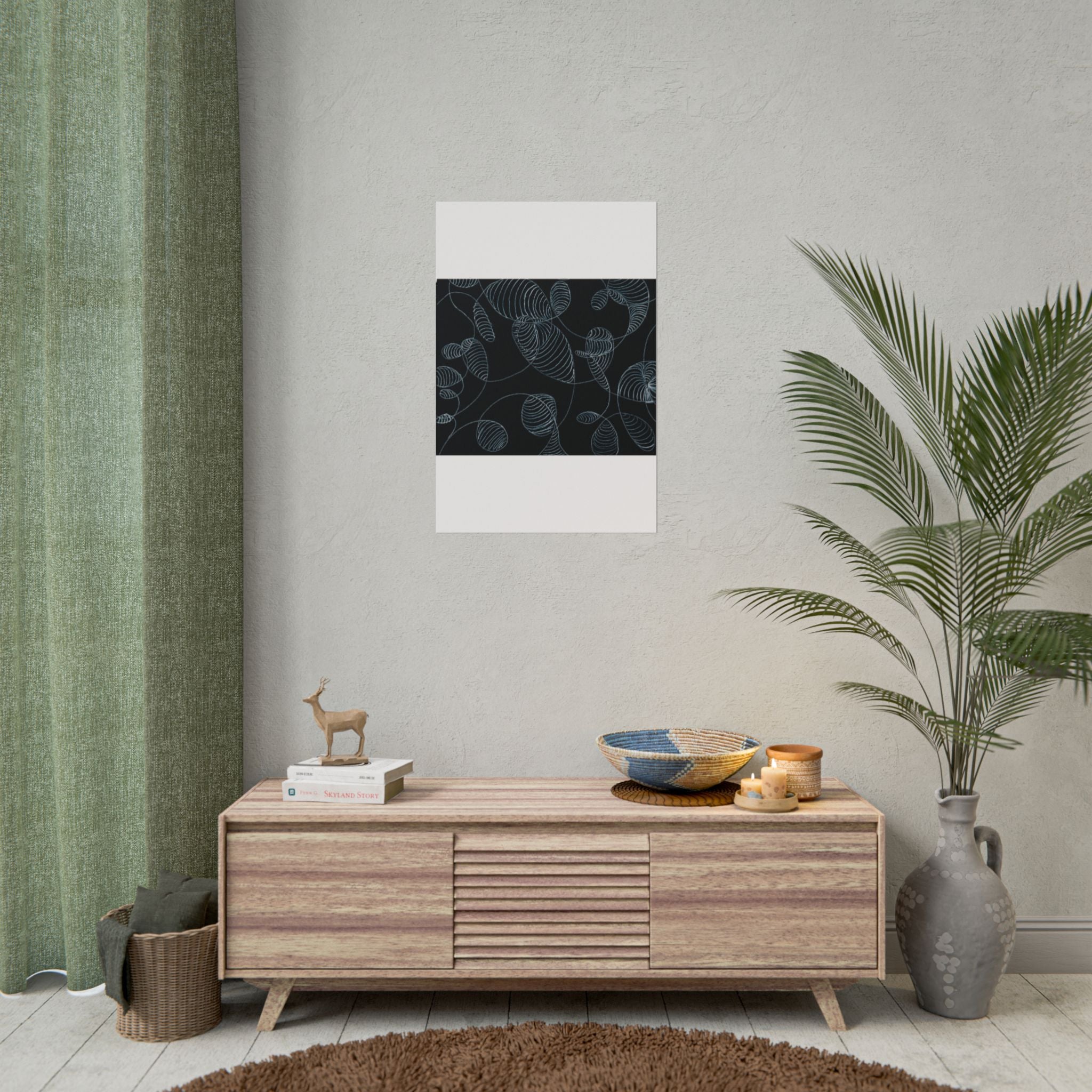 Open Edition Fine Art Print Collection Minimal Abstract Line Art Rolled Poster | 20x30