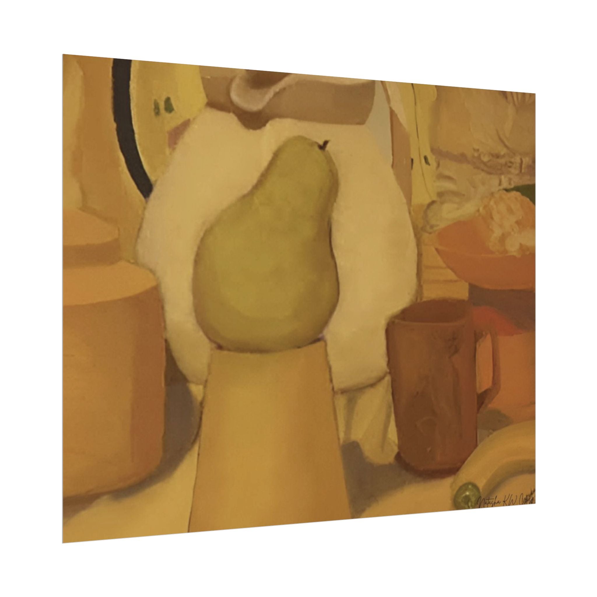 Limited Edition Fine Art Print   285gsm Modern  Decor "Golden Honey Pear"