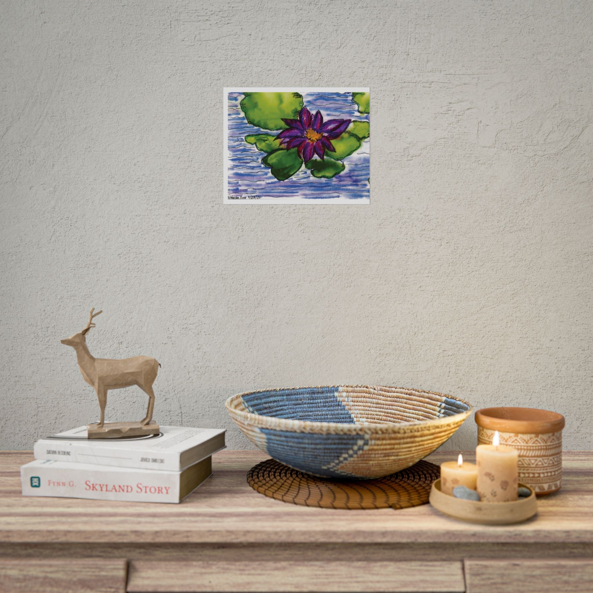Open Edition Fine Art Print  Abstract Floral Wall Art  285gsm Modern Botanical Decor