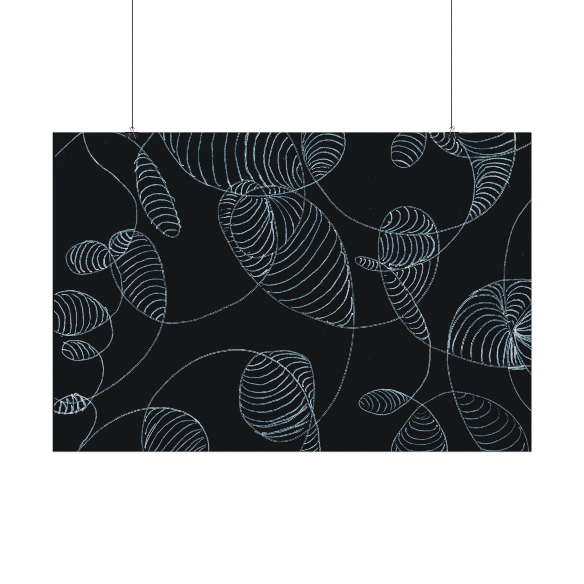 Open Edition Fine Art Print Collection Minimal Abstract Line Art Rolled Poster | 20x30