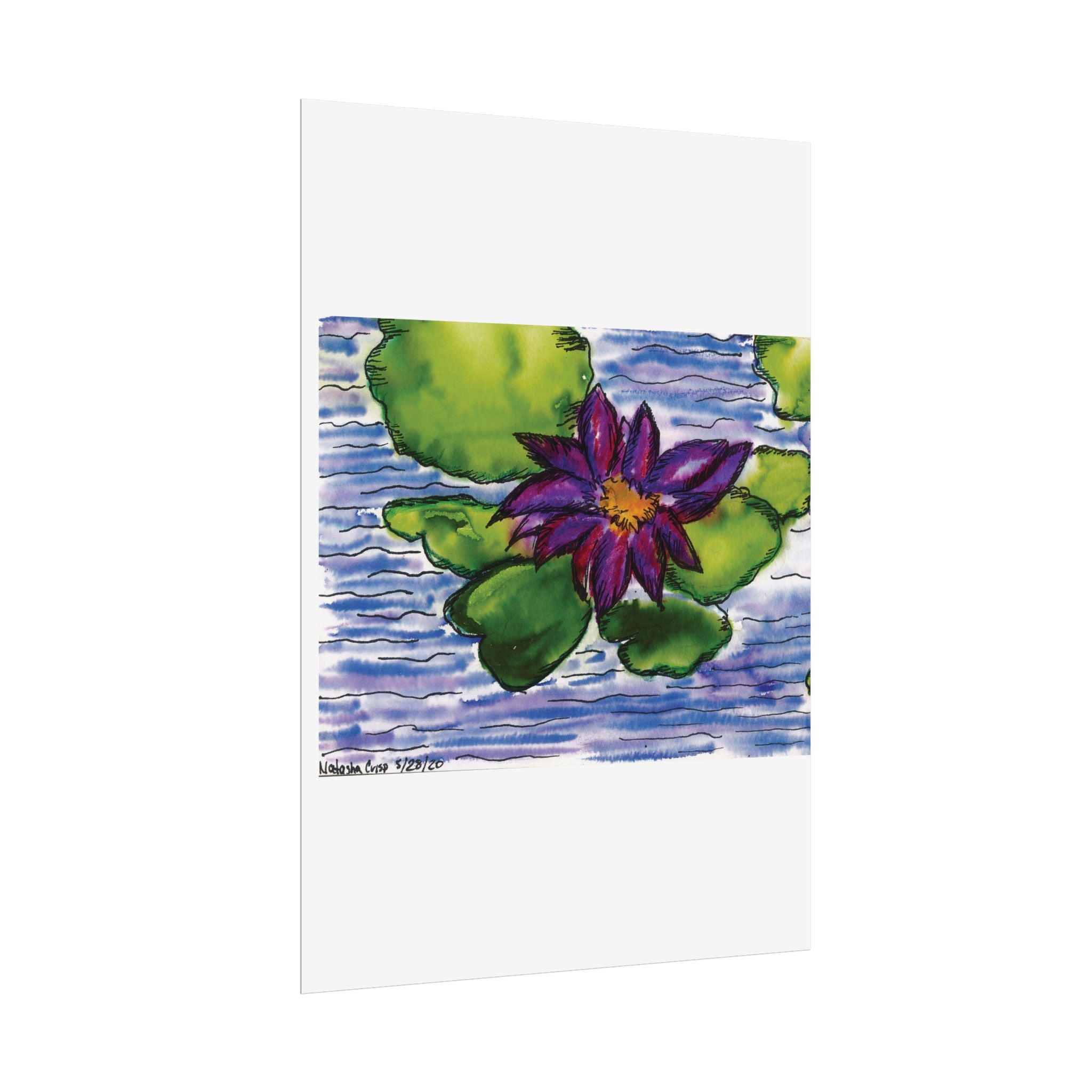 Open Edition Fine Art Print  Abstract Floral Wall Art  285gsm Modern Botanical Decor