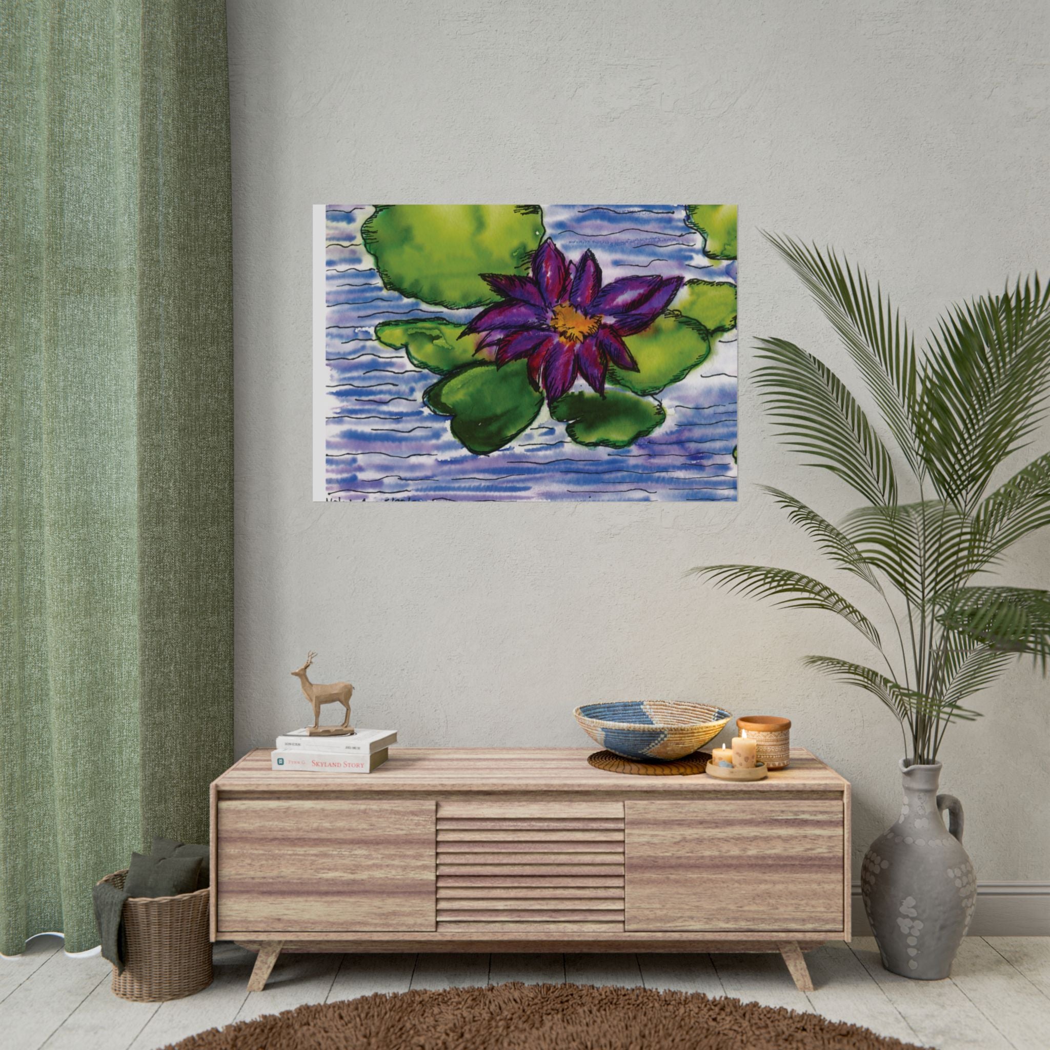 Open Edition Fine Art Print  Abstract Floral Wall Art  285gsm Modern Botanical Decor