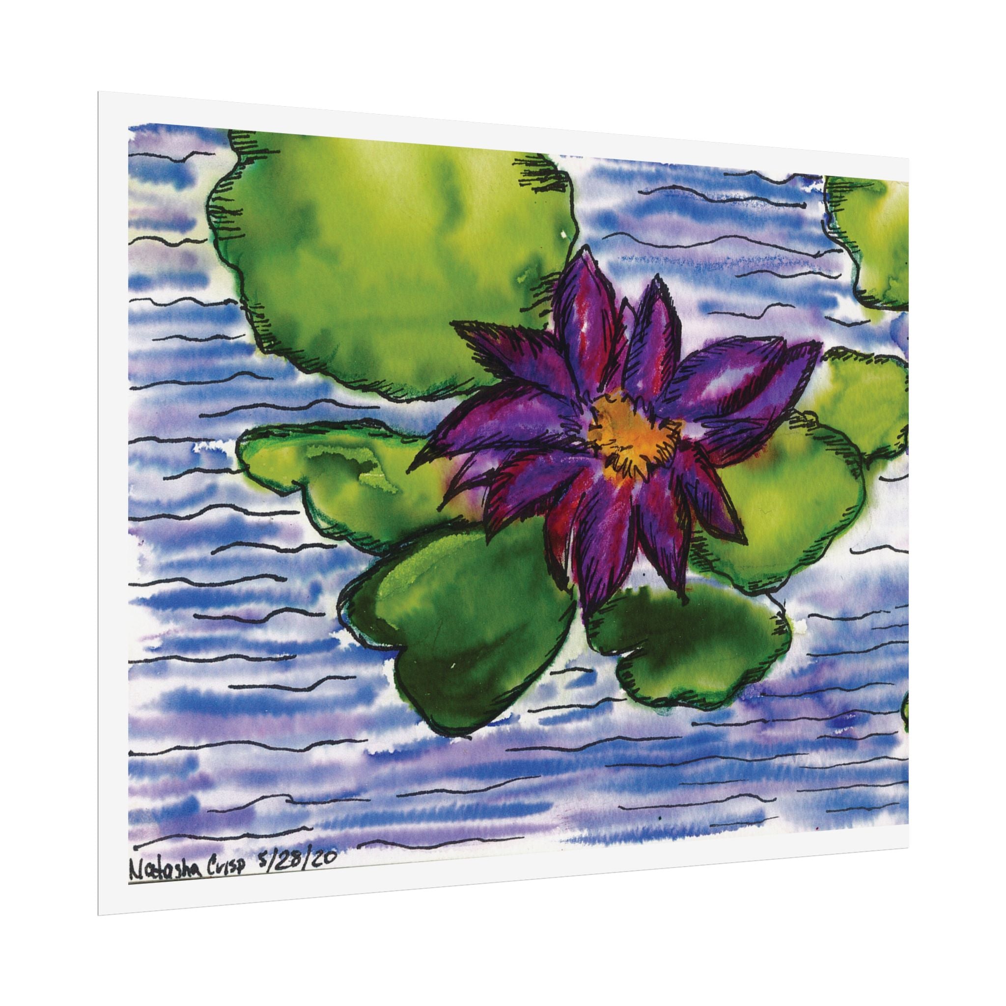Open Edition Fine Art Print  Abstract Floral Wall Art  285gsm Modern Botanical Decor