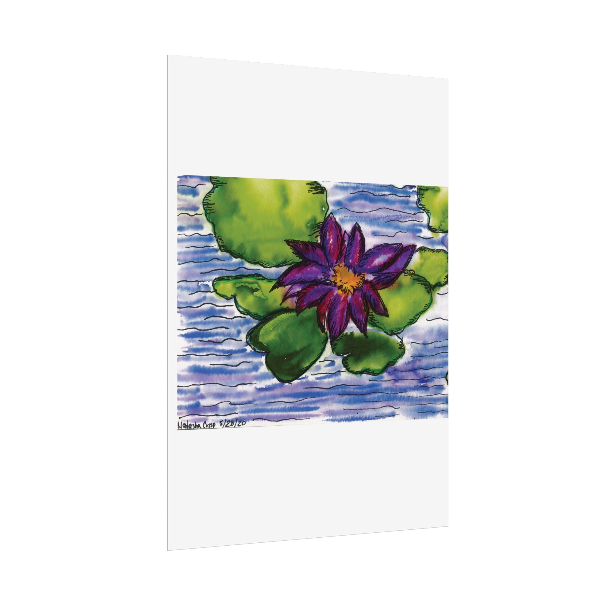 Open Edition Fine Art Print  Abstract Floral Wall Art  285gsm Modern Botanical Decor