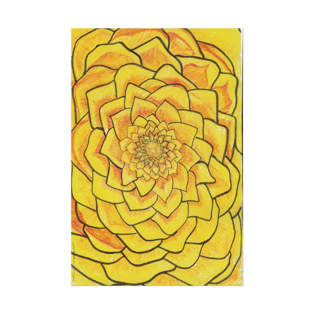 Open Edition Fine Art Print  Abstract Floral Wall Art  285gsm Museum Matte Paper  Large 20x30 Vertical Artwork Modern Botanical Decor