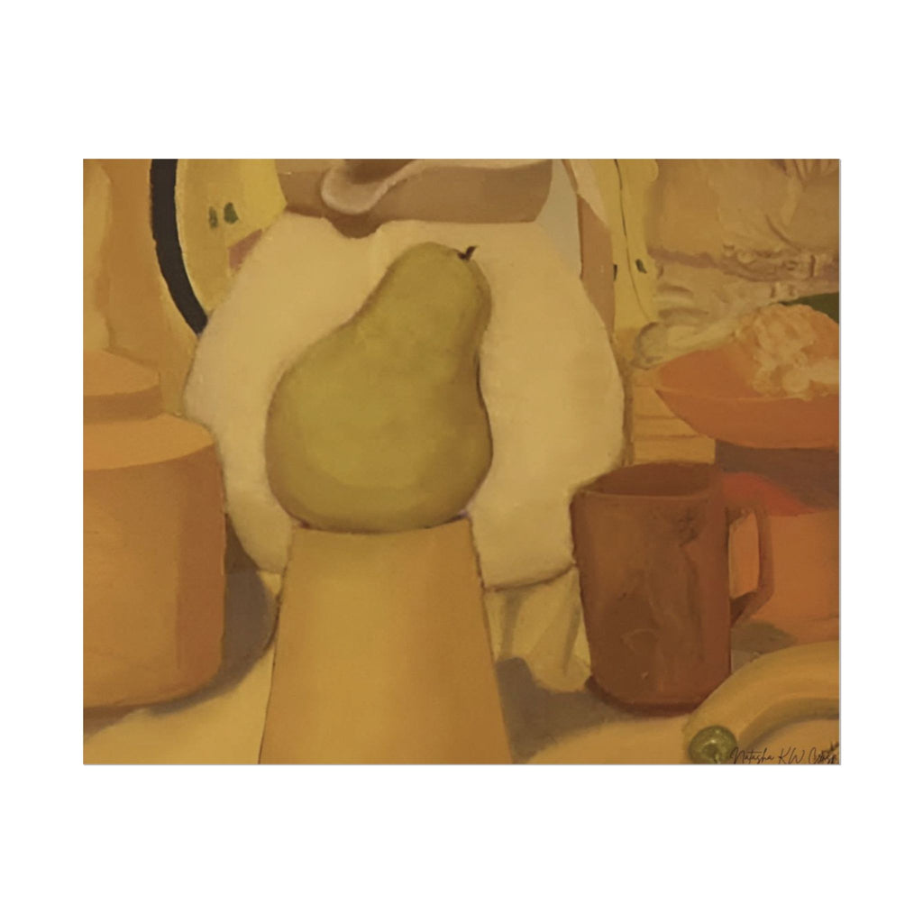 Limited Edition Fine Art Print   285gsm Modern  Decor "Golden Honey Pear"