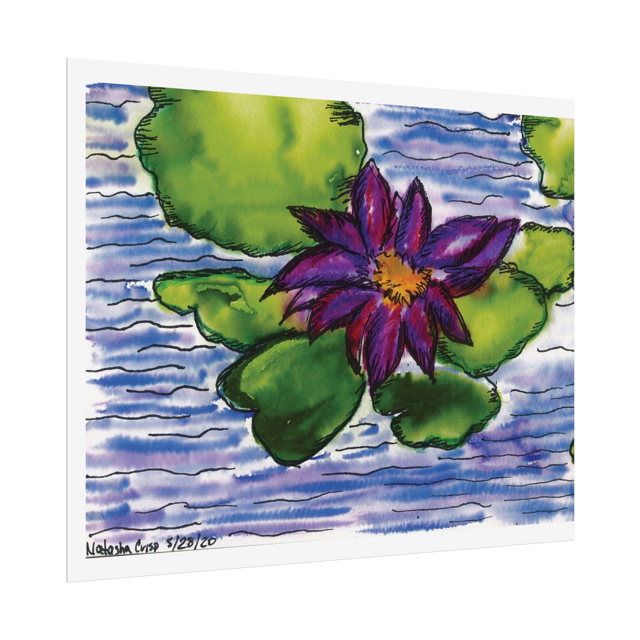 Open Edition Fine Art Print  Abstract Floral Wall Art  285gsm Modern Botanical Decor