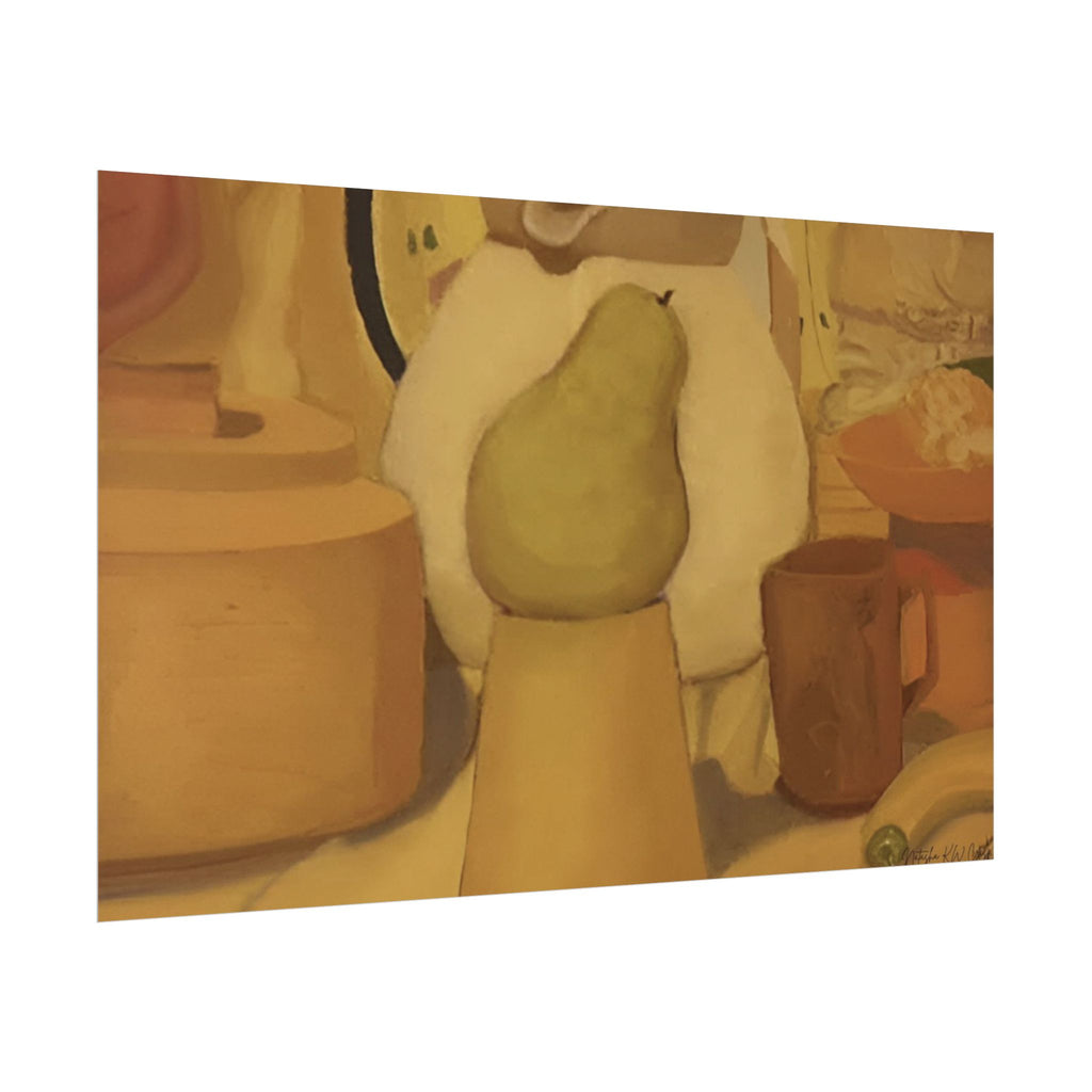 Limited Edition Fine Art Print   285gsm Modern  Decor "Golden Honey Pear"