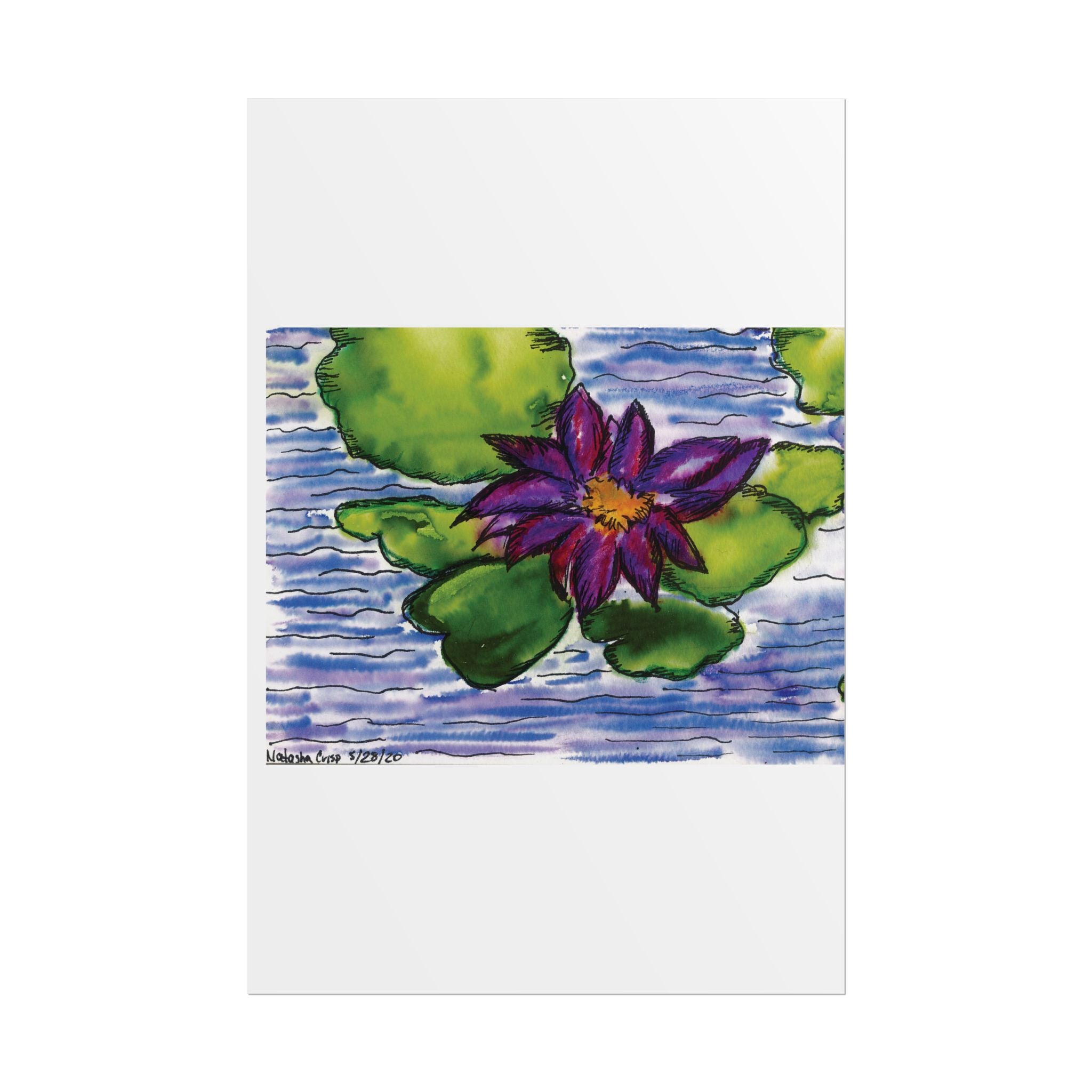 Open Edition Fine Art Print  Abstract Floral Wall Art  285gsm Modern Botanical Decor