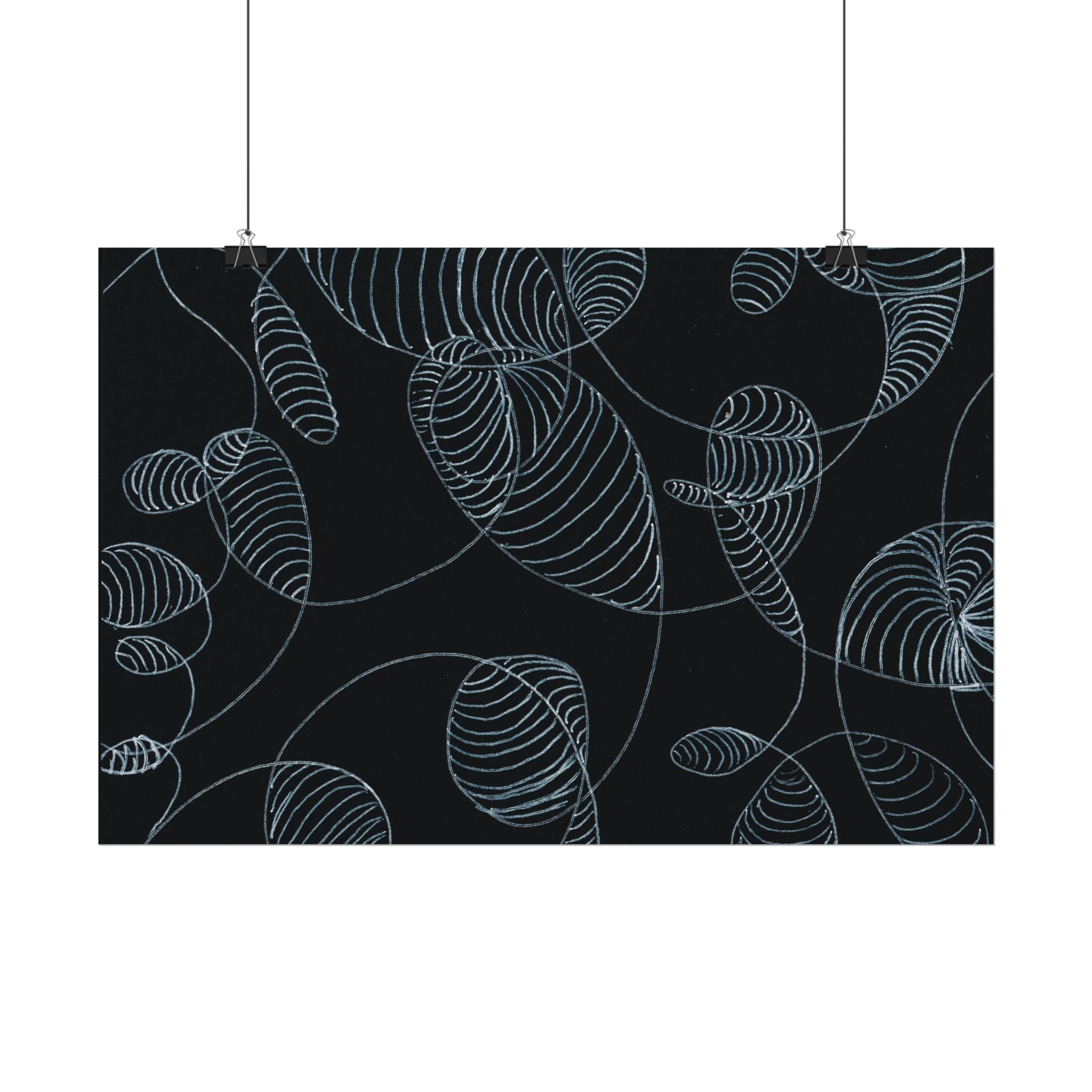 Open Edition Fine Art Print Collection Minimal Abstract Line Art Rolled Poster | 20x30