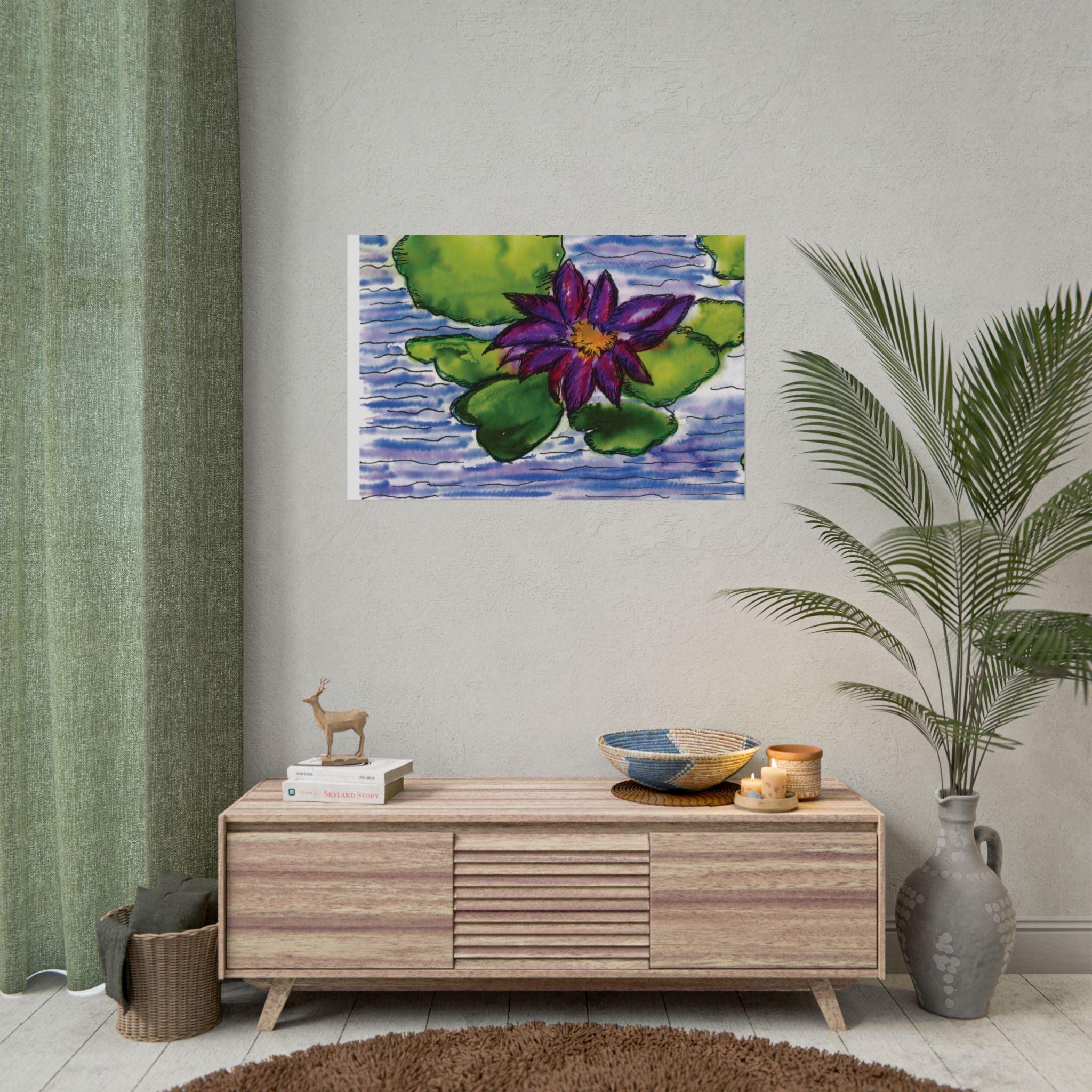 Open Edition Fine Art Print  Abstract Floral Wall Art  285gsm Modern Botanical Decor