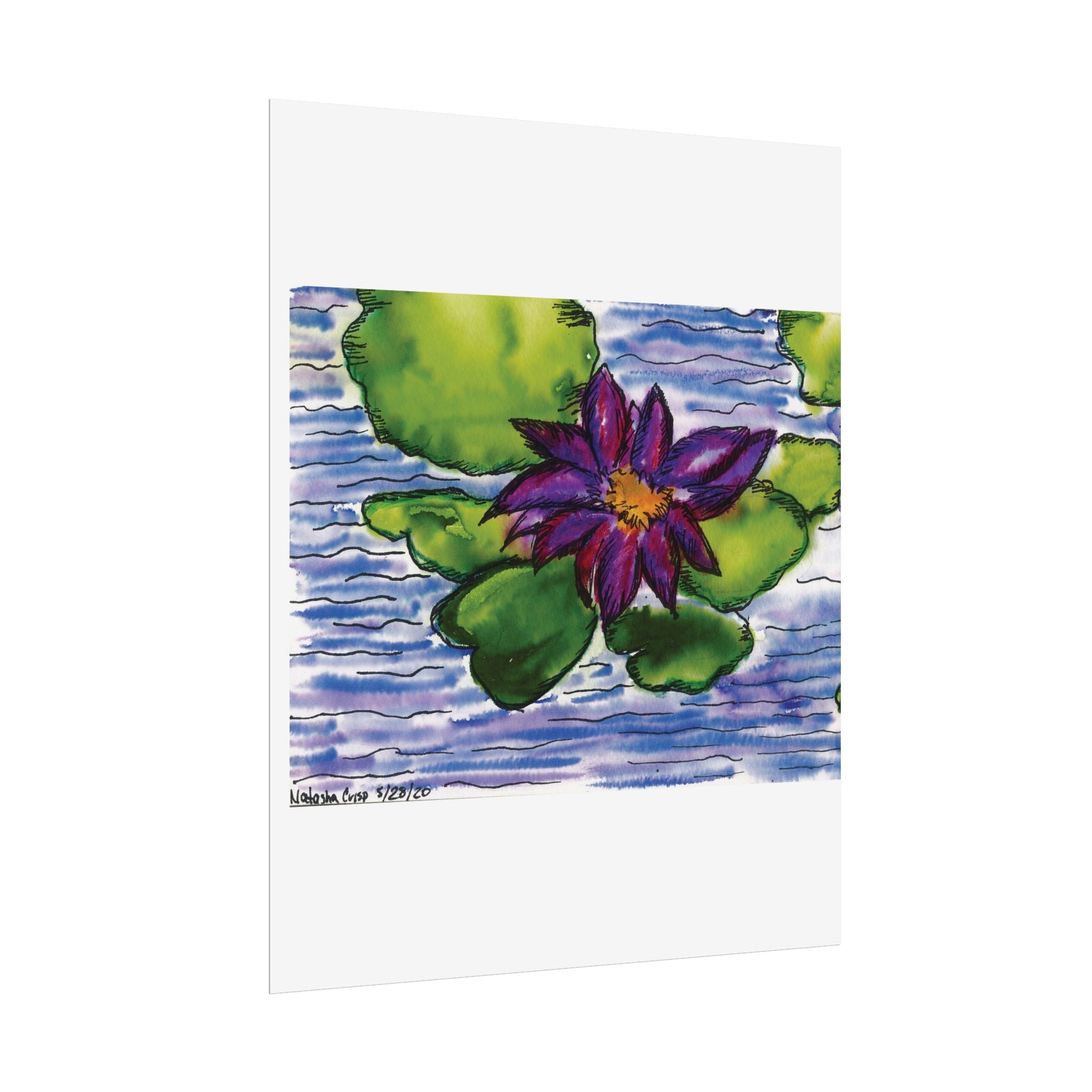 Open Edition Fine Art Print  Abstract Floral Wall Art  285gsm Modern Botanical Decor