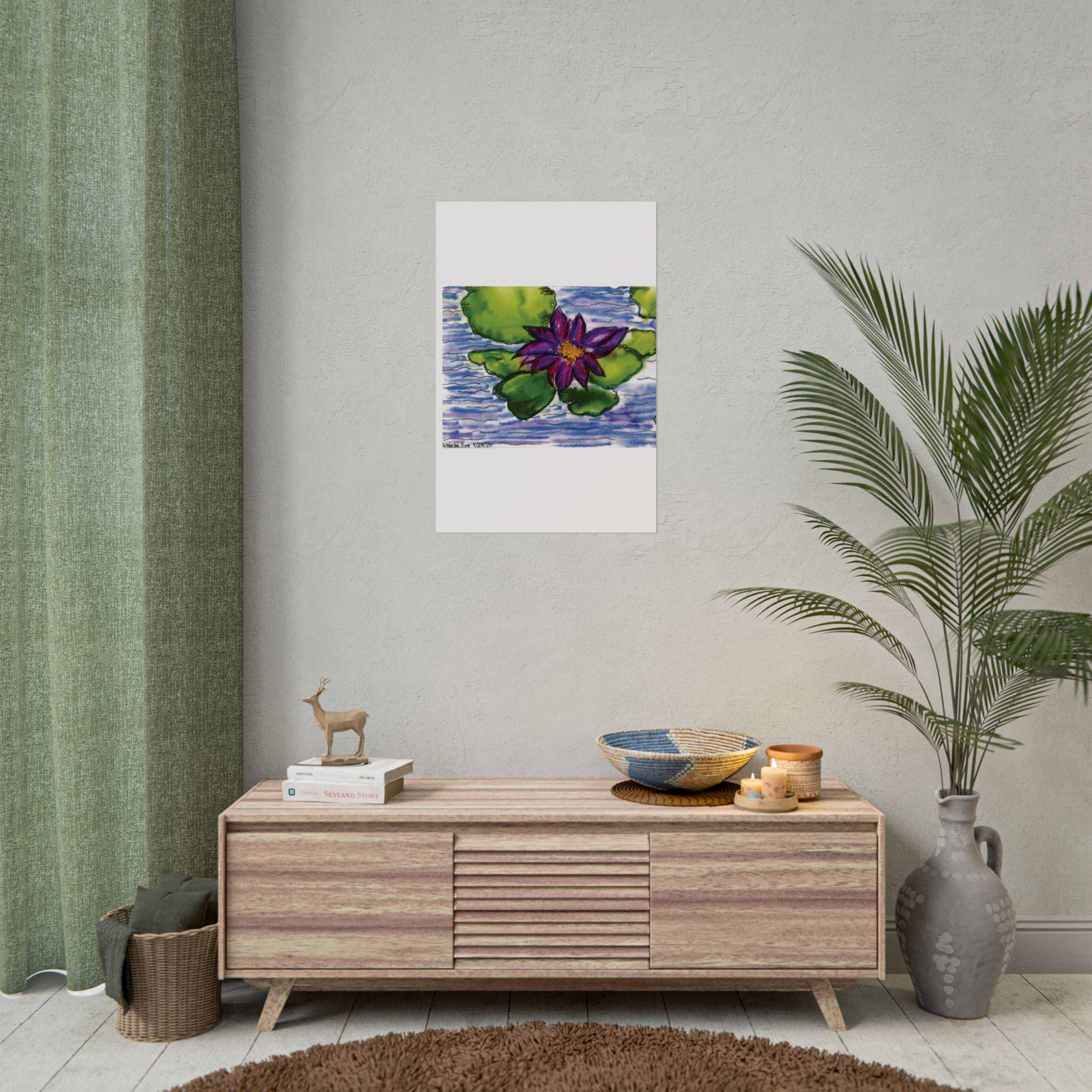 Open Edition Fine Art Print  Abstract Floral Wall Art  285gsm Modern Botanical Decor