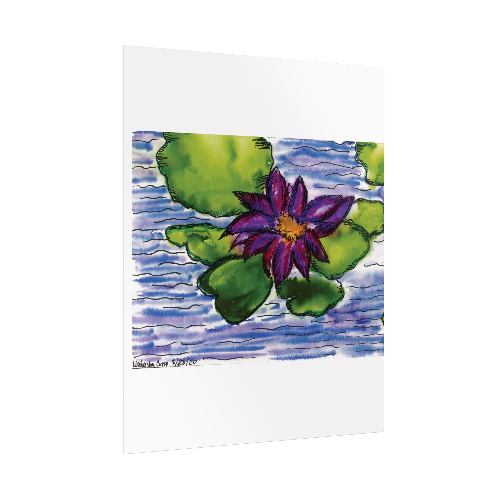 Open Edition Fine Art Print  Abstract Floral Wall Art  285gsm Modern Botanical Decor