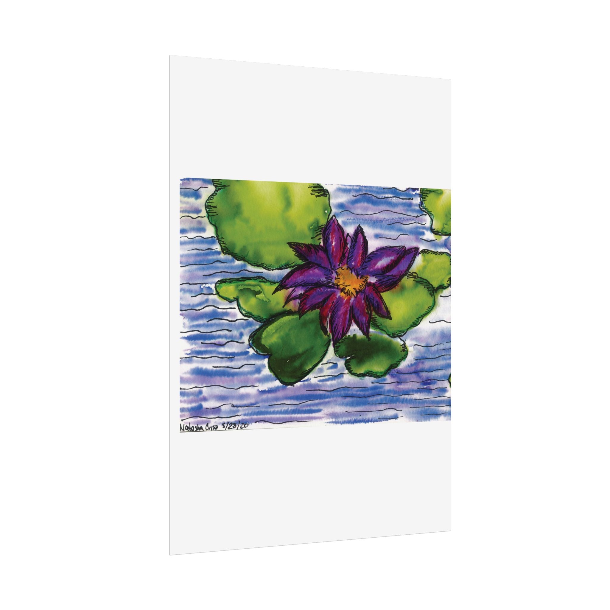 Open Edition Fine Art Print  Abstract Floral Wall Art  285gsm Modern Botanical Decor