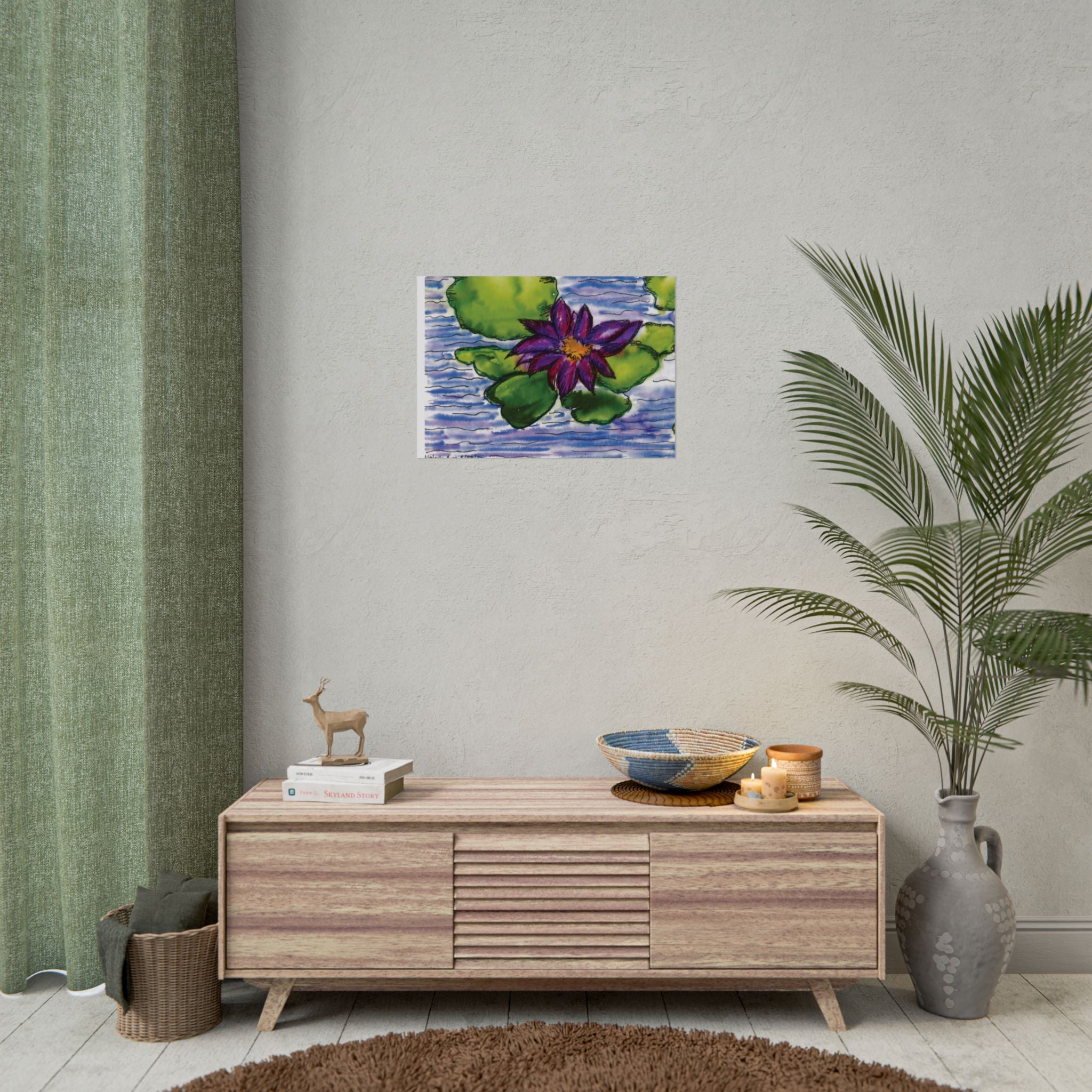 Open Edition Fine Art Print  Abstract Floral Wall Art  285gsm Modern Botanical Decor