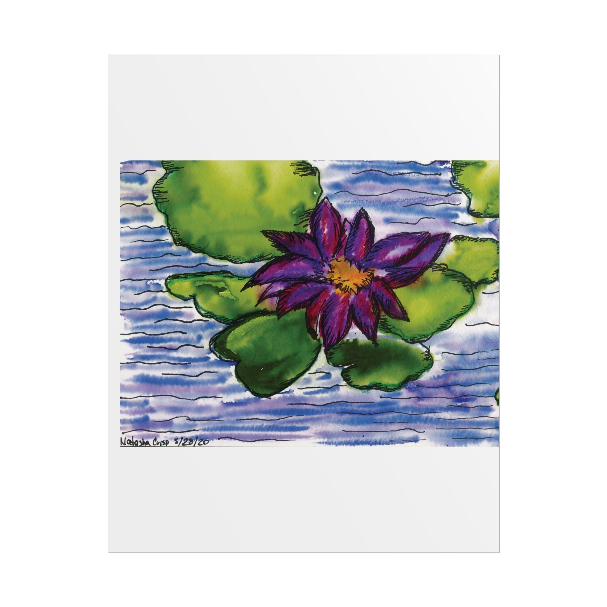 Open Edition Fine Art Print  Abstract Floral Wall Art  285gsm Modern Botanical Decor