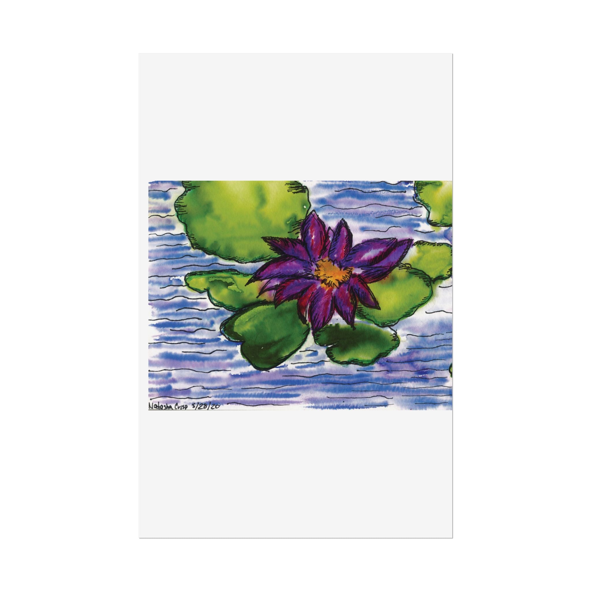 Open Edition Fine Art Print  Abstract Floral Wall Art  285gsm Modern Botanical Decor