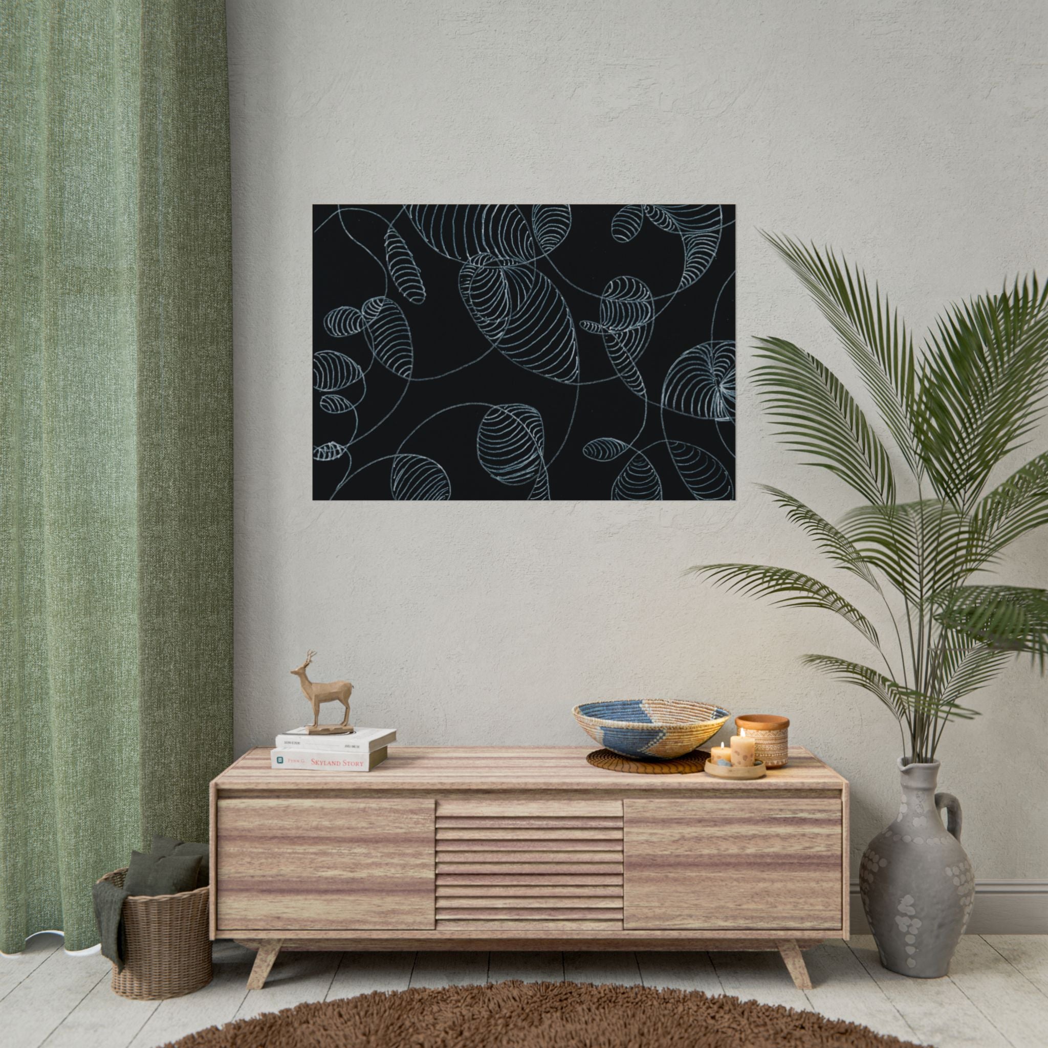 Open Edition Fine Art Print Collection Minimal Abstract Line Art Rolled Poster | 20x30