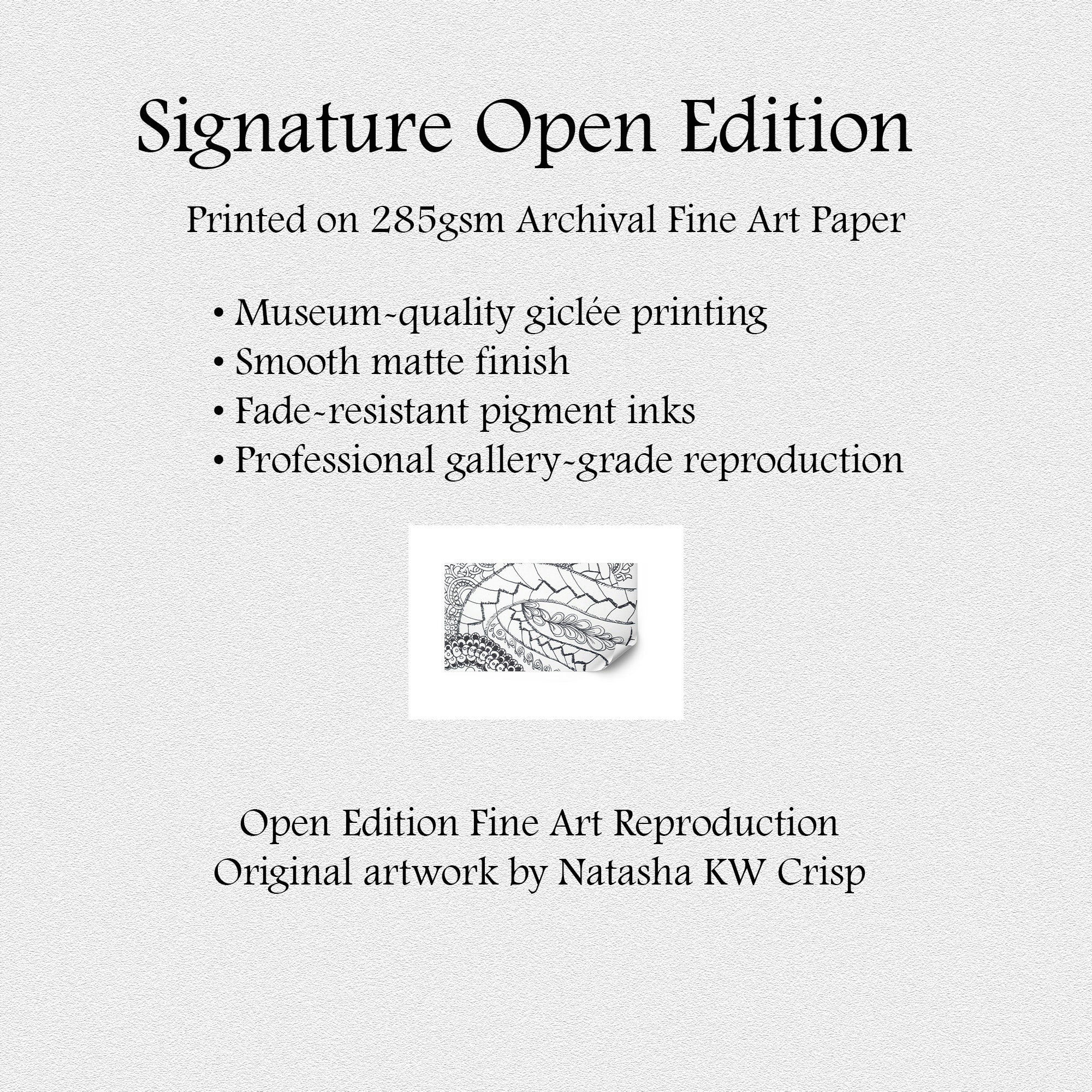 Open Edition Fine Art Print  Abstract Wall Art  285gsm Museum