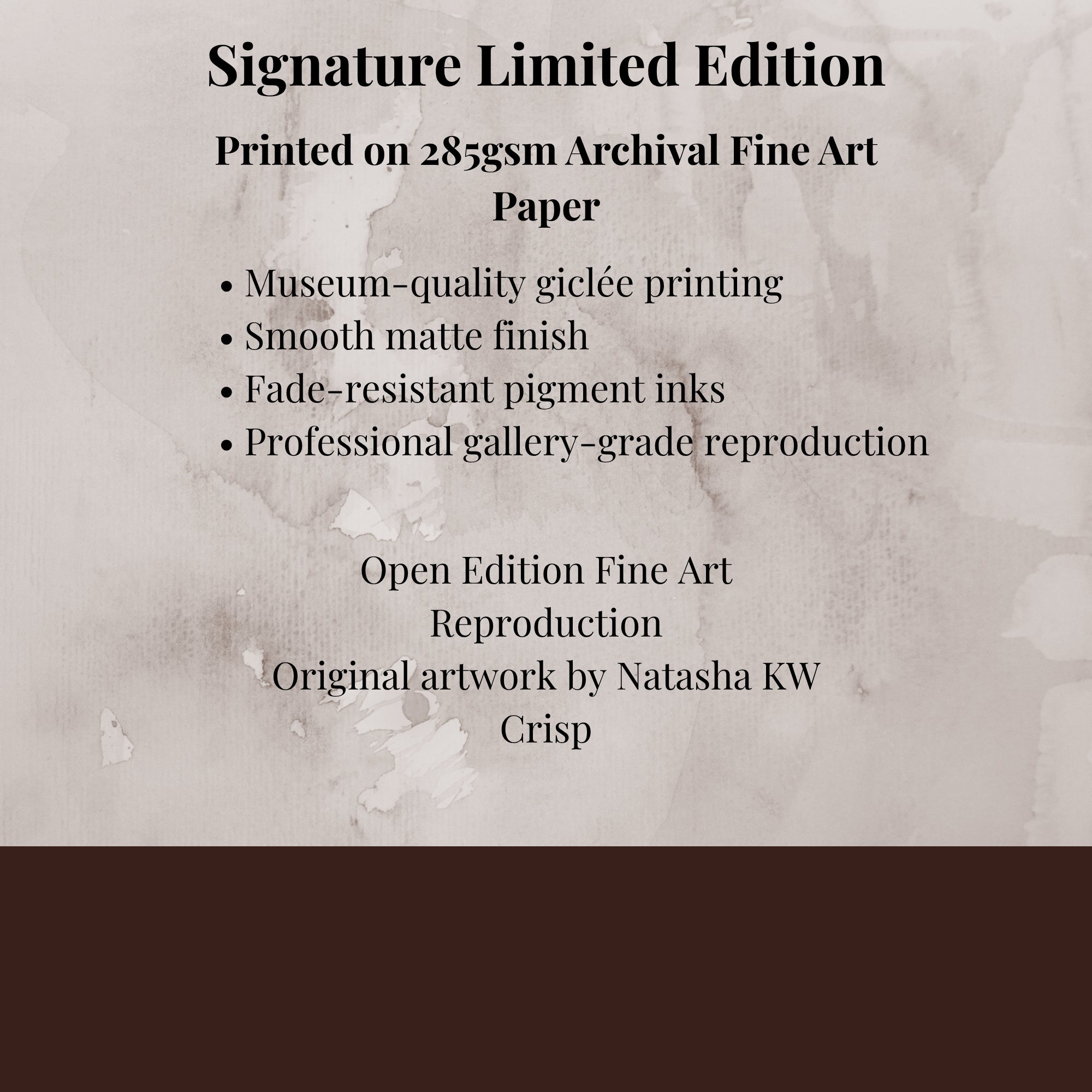 Limited Edition Fine Art Print   285gsm Modern  Decor "Relief"