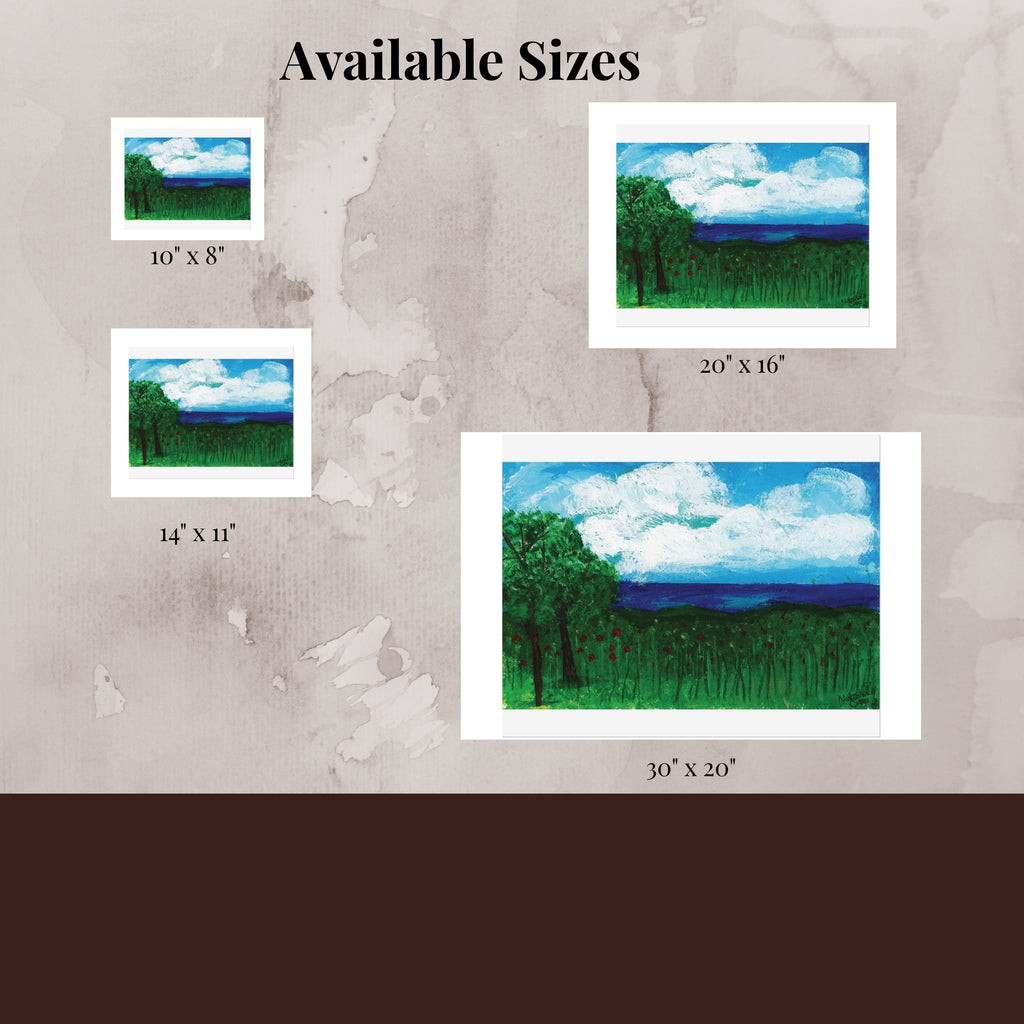 Limited Edition Fine Art Print   285gsm Modern  Decor "Lake View"
