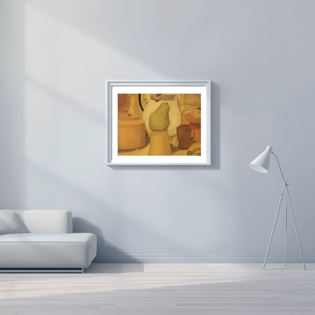 Limited Edition Fine Art Print   285gsm Modern  Decor "Golden Honey Pear"
