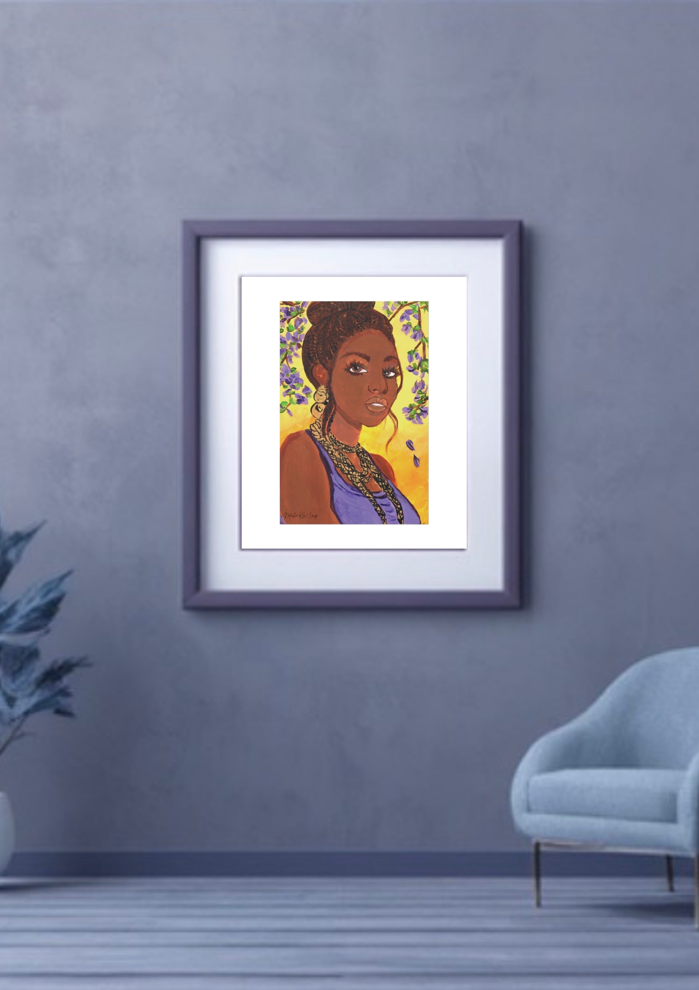 Limited Edition Fine Art Print   285gsm Modern  Decor "Lavender"