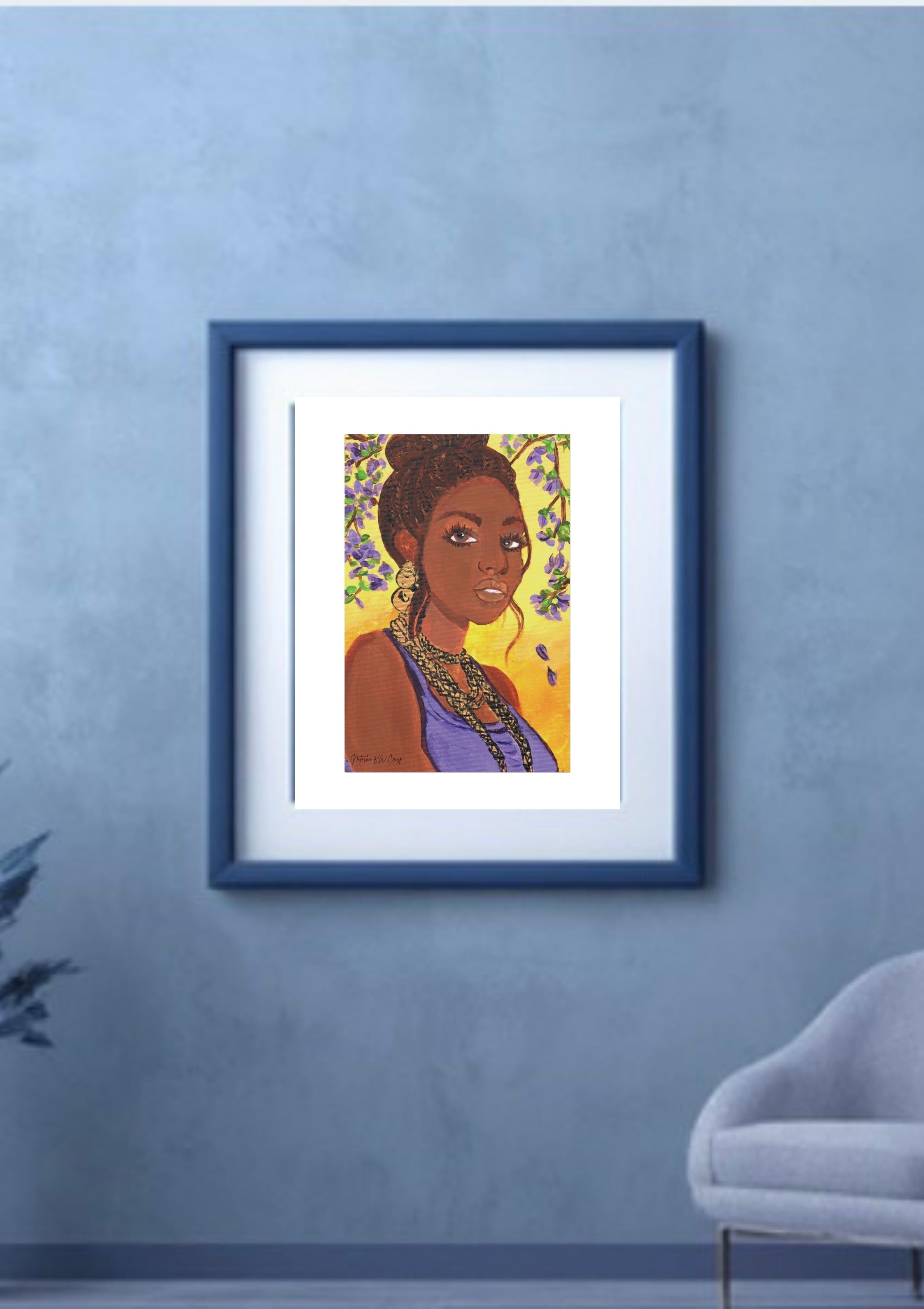 Limited Edition Fine Art Print   285gsm Modern  Decor "Lavender"