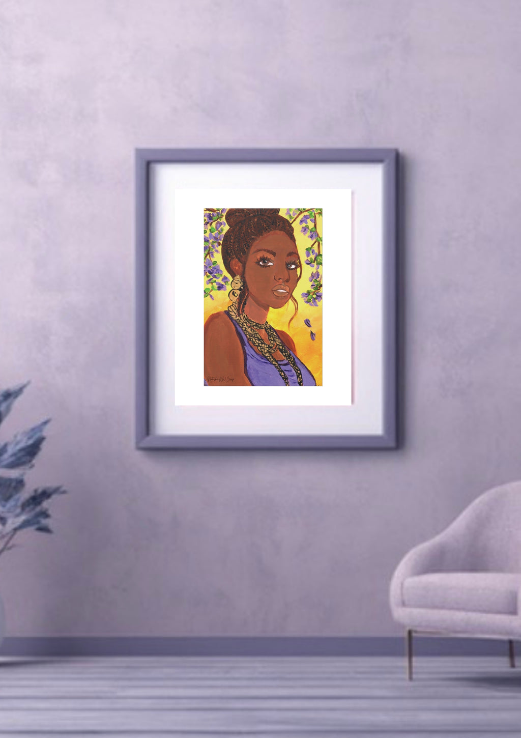 Limited Edition Fine Art Print   285gsm Modern  Decor "Lavender"