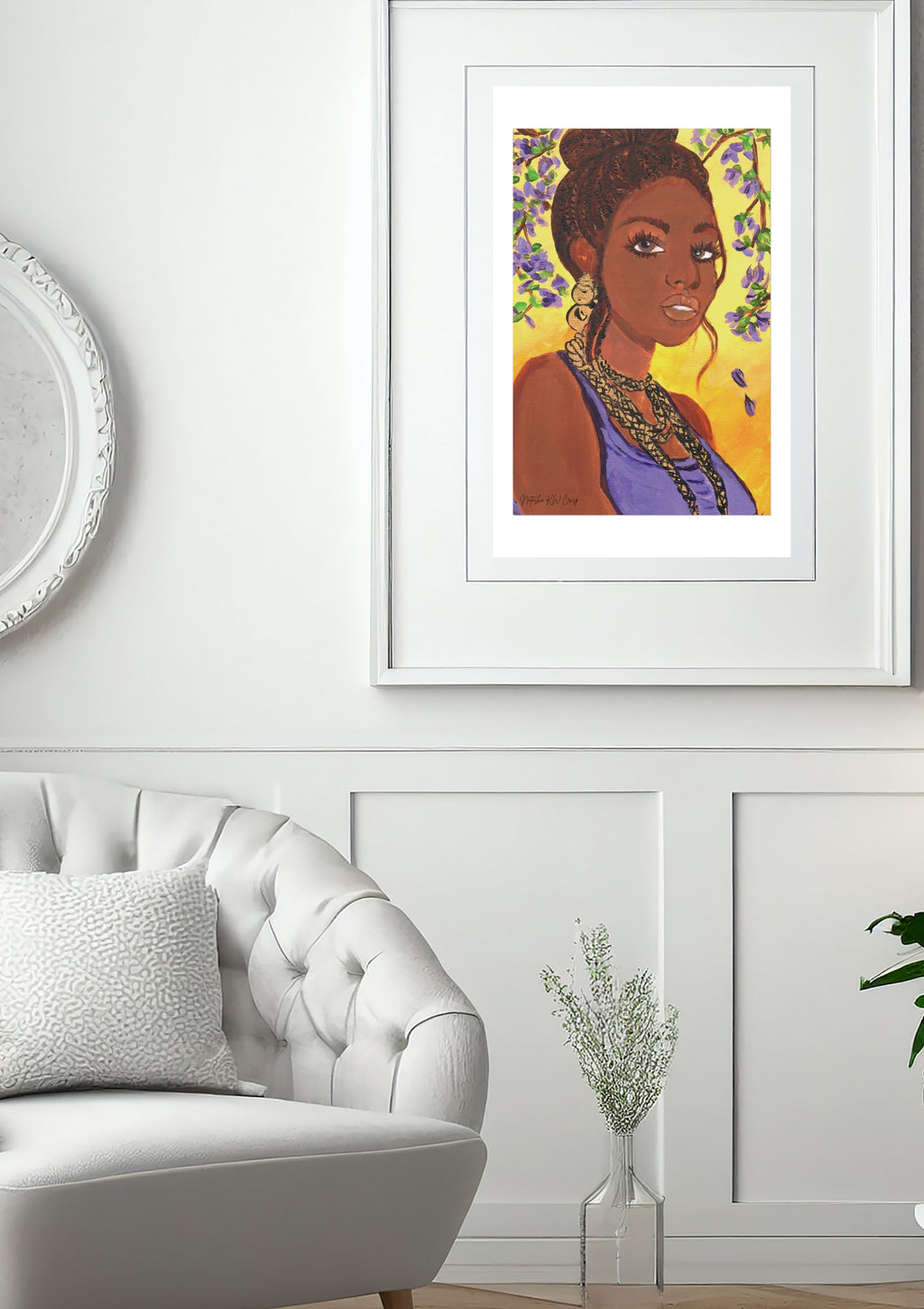 Limited Edition Fine Art Print   285gsm Modern  Decor "Lavender"