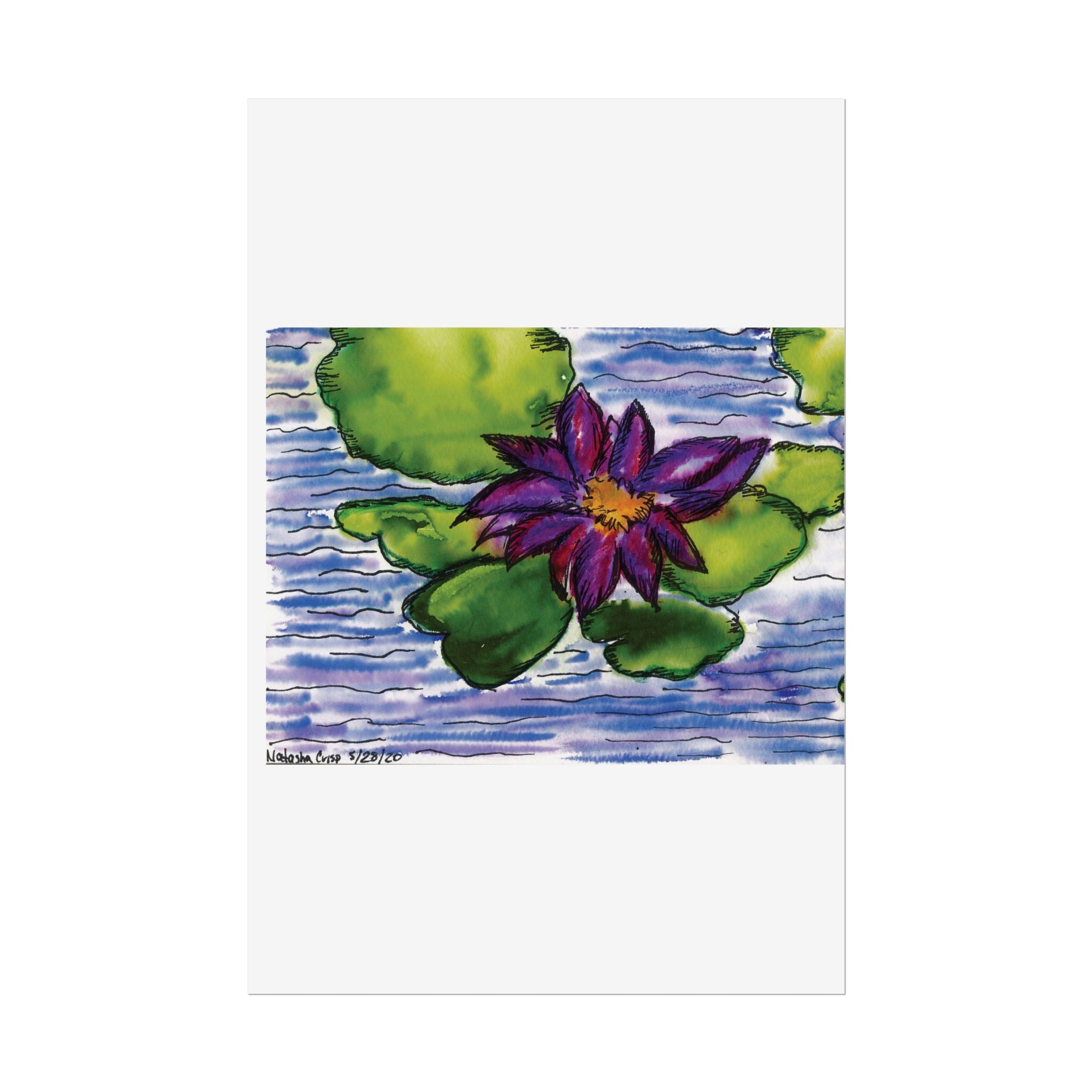 Open Edition Fine Art Print  Abstract Floral Wall Art  285gsm Modern Botanical Decor