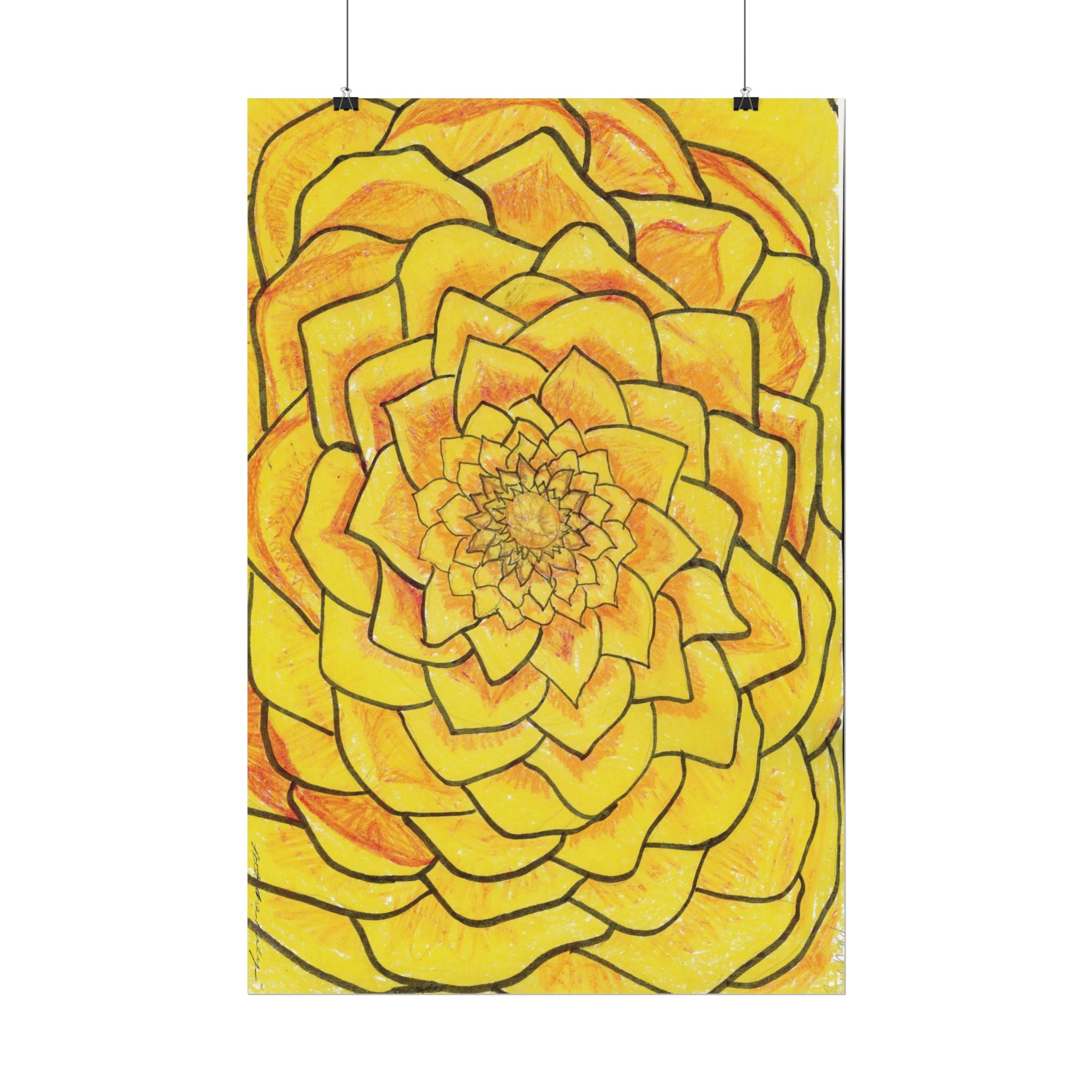 Open Edition Fine Art Print  Abstract Floral Wall Art  285gsm Museum Matte Paper  Large 20x30 Vertical Artwork Modern Botanical Decor