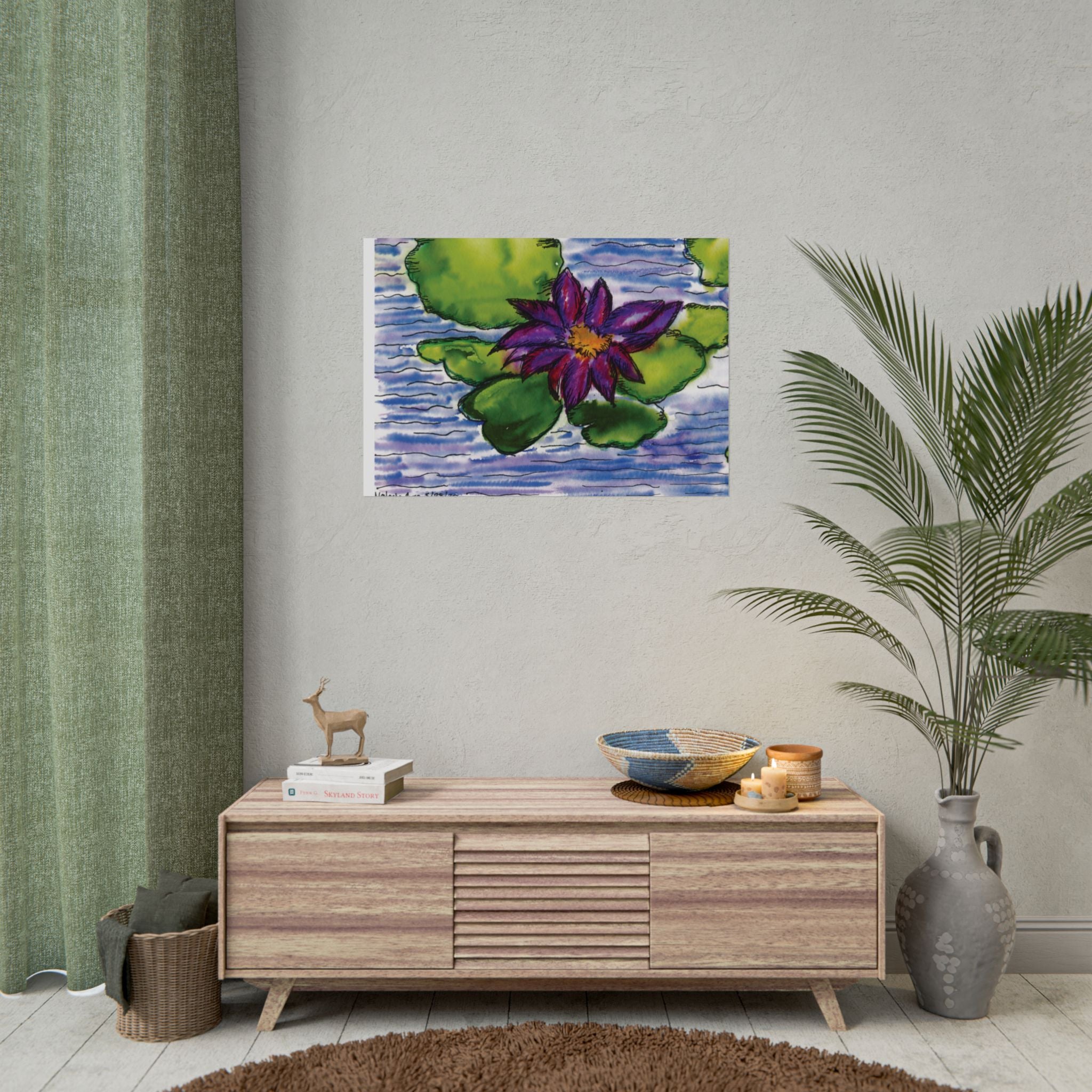 Open Edition Fine Art Print  Abstract Floral Wall Art  285gsm Modern Botanical Decor