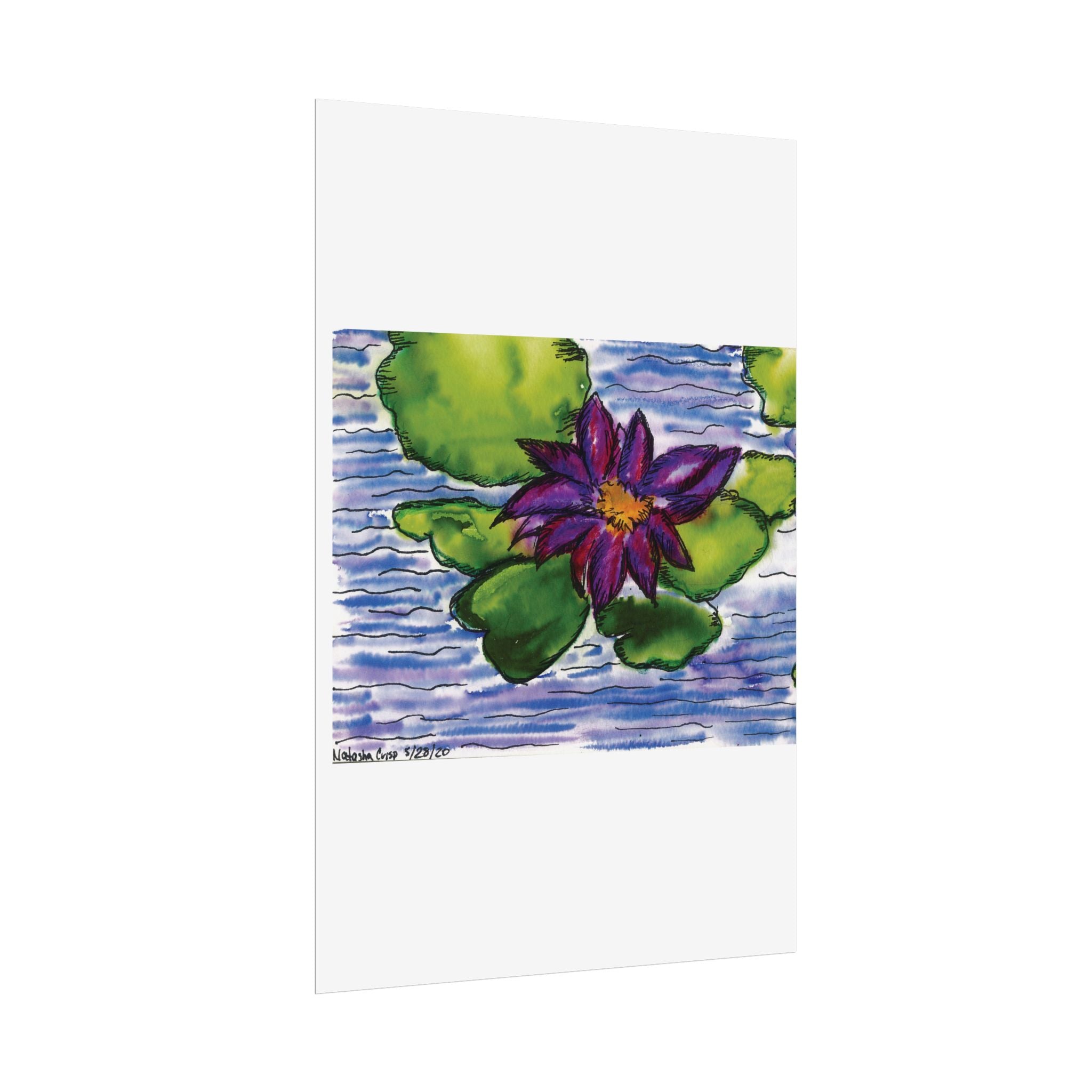 Open Edition Fine Art Print  Abstract Floral Wall Art  285gsm Modern Botanical Decor