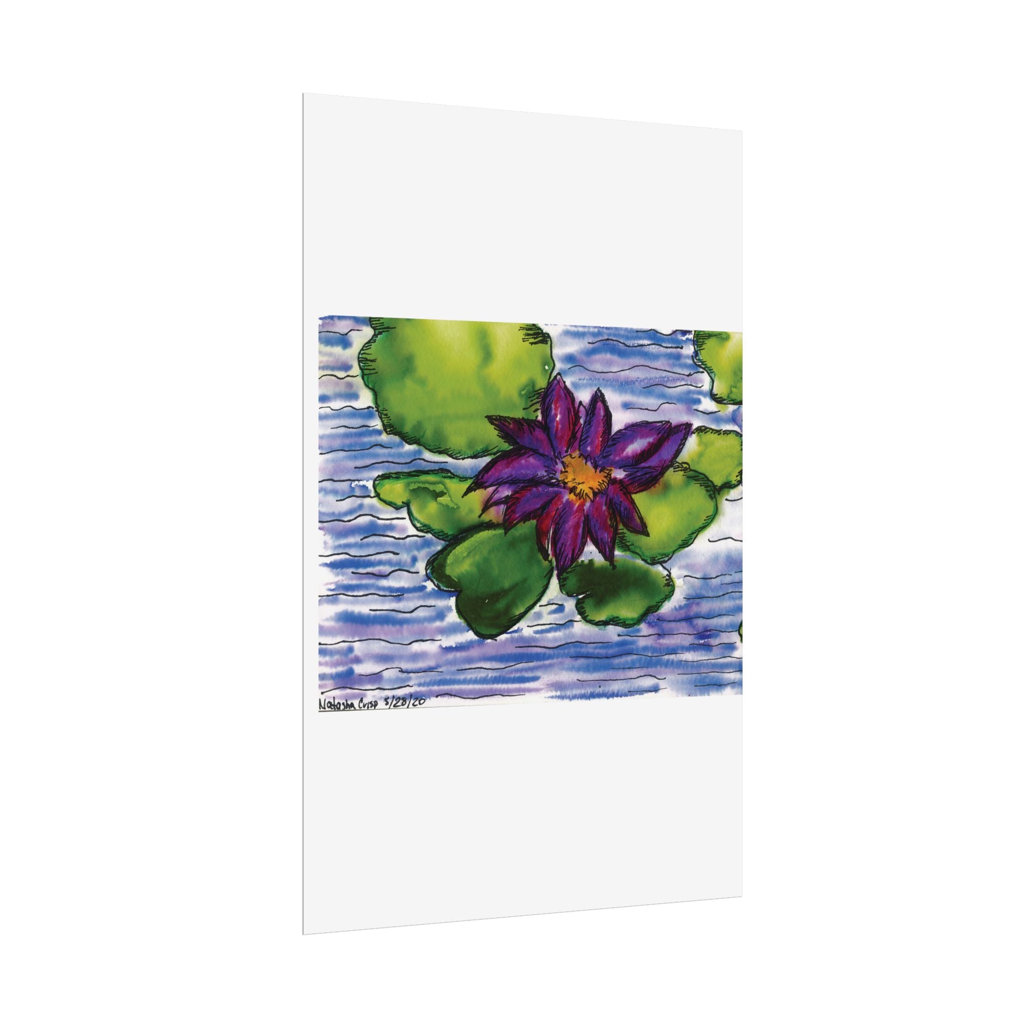 Open Edition Fine Art Print  Abstract Floral Wall Art  285gsm Modern Botanical Decor