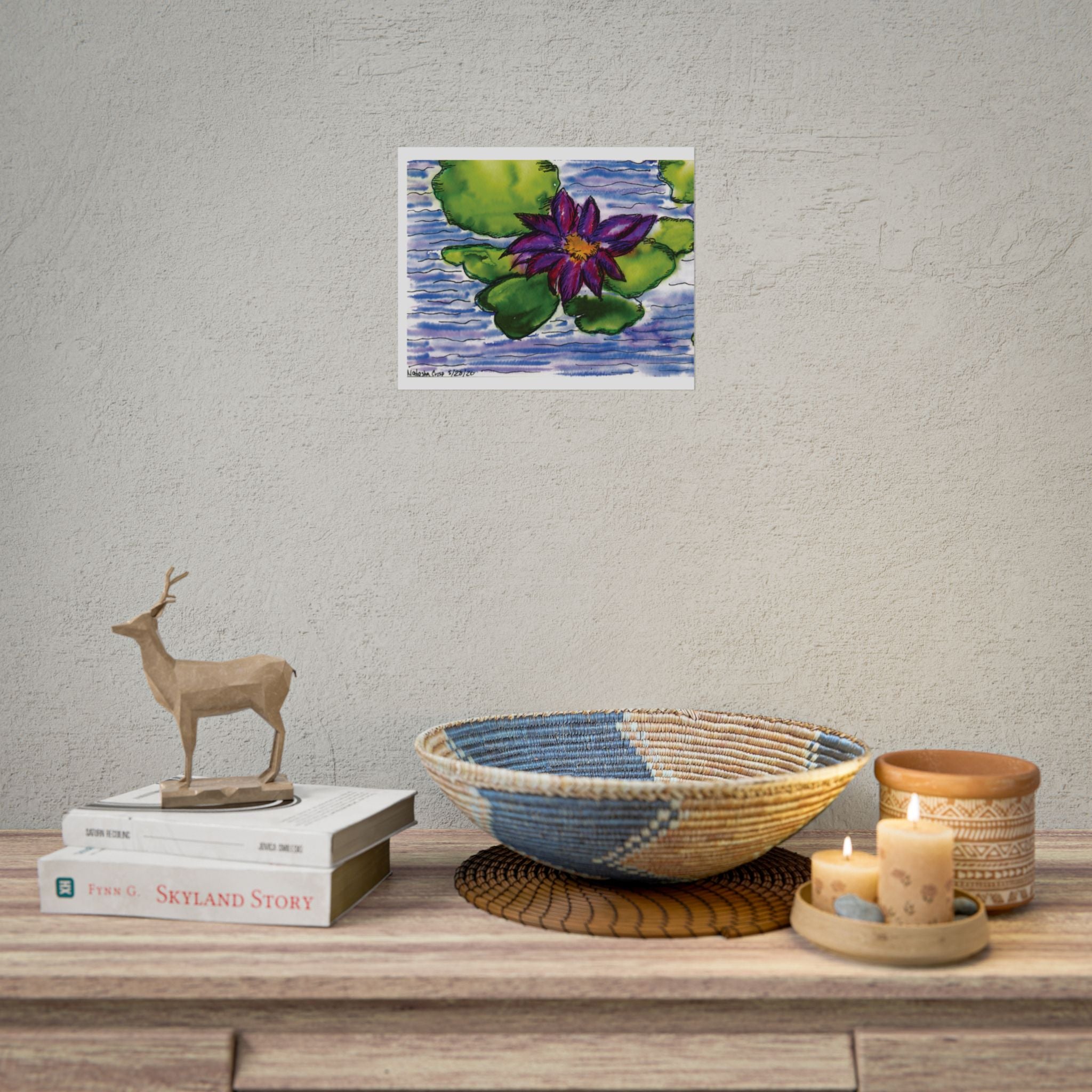 Open Edition Fine Art Print  Abstract Floral Wall Art  285gsm Modern Botanical Decor
