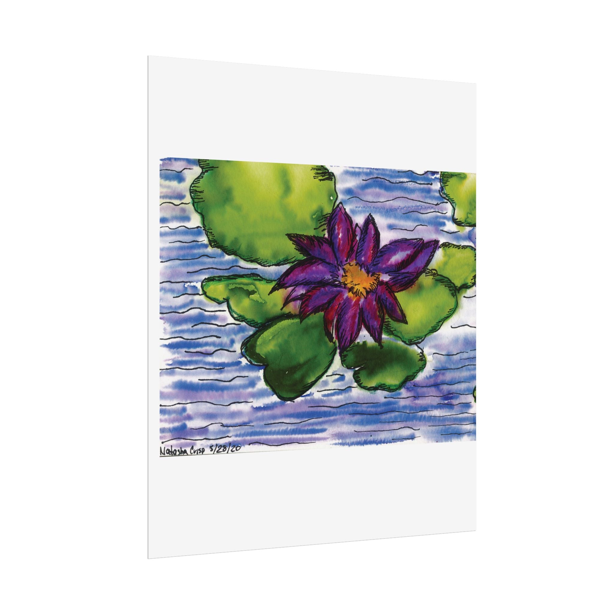 Open Edition Fine Art Print  Abstract Floral Wall Art  285gsm Modern Botanical Decor