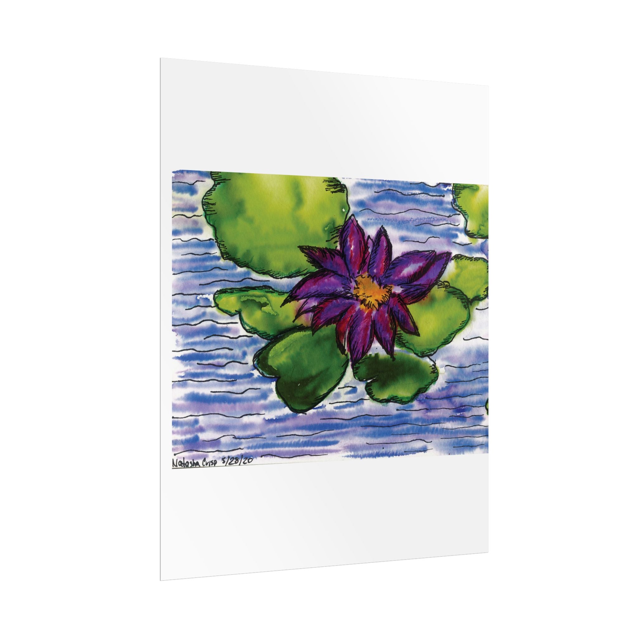 Open Edition Fine Art Print  Abstract Floral Wall Art  285gsm Modern Botanical Decor