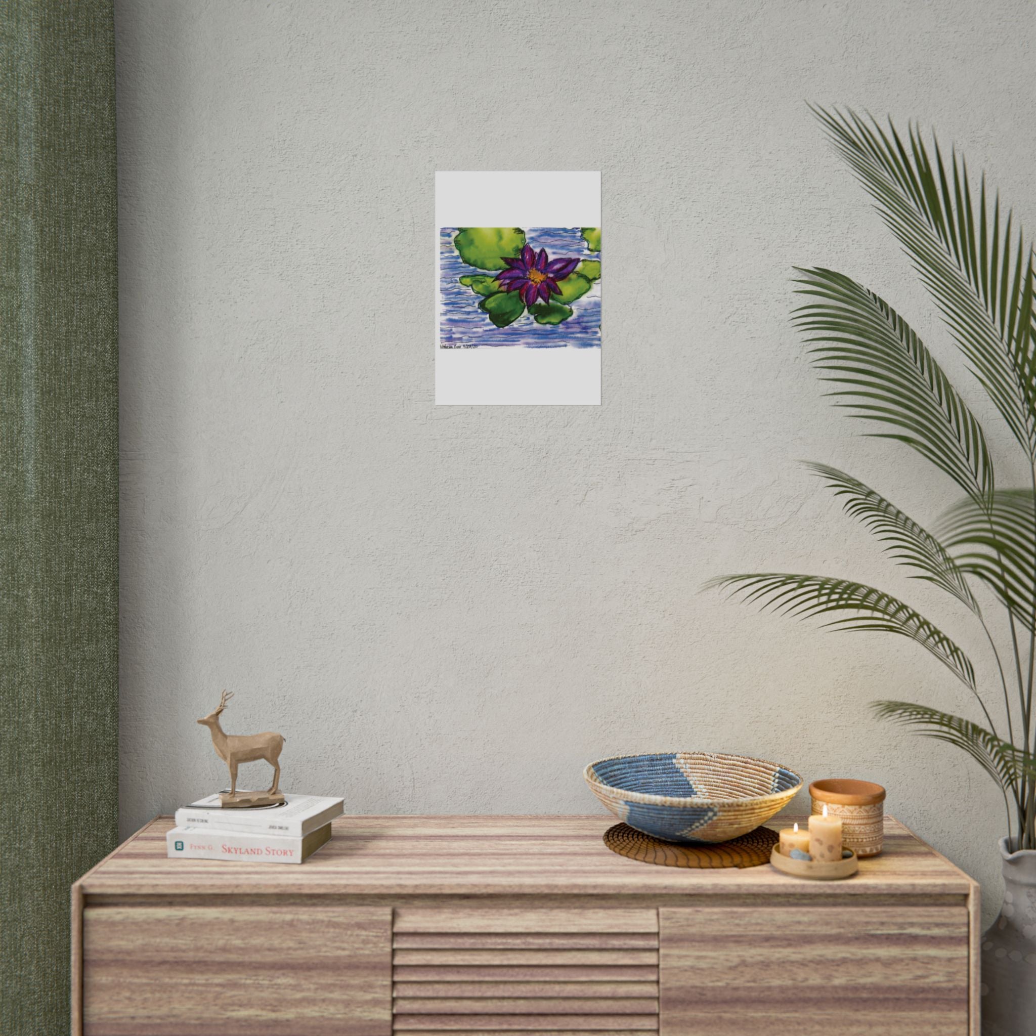 Open Edition Fine Art Print  Abstract Floral Wall Art  285gsm Modern Botanical Decor