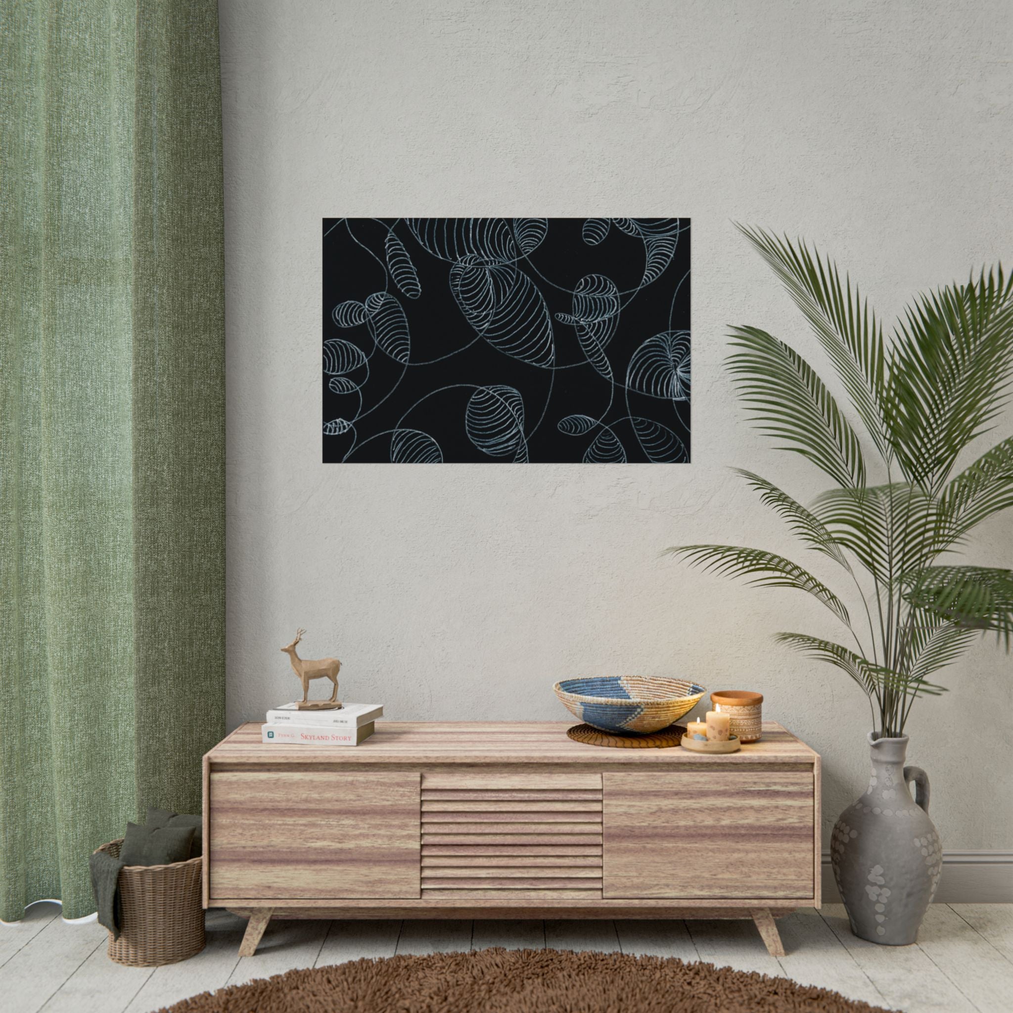 Open Edition Fine Art Print Collection Minimal Abstract Line Art Rolled Poster | 20x30
