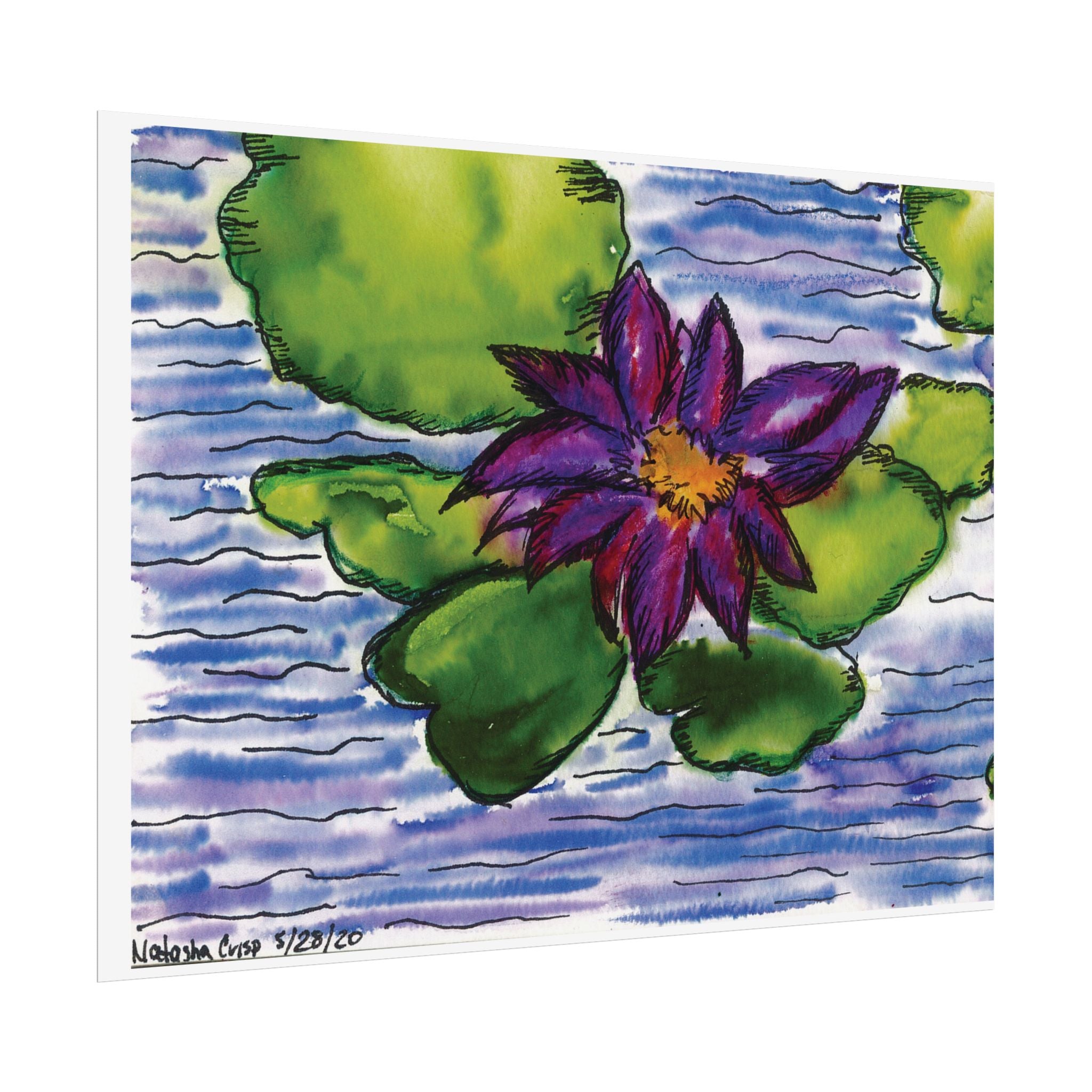 Open Edition Fine Art Print  Abstract Floral Wall Art  285gsm Modern Botanical Decor