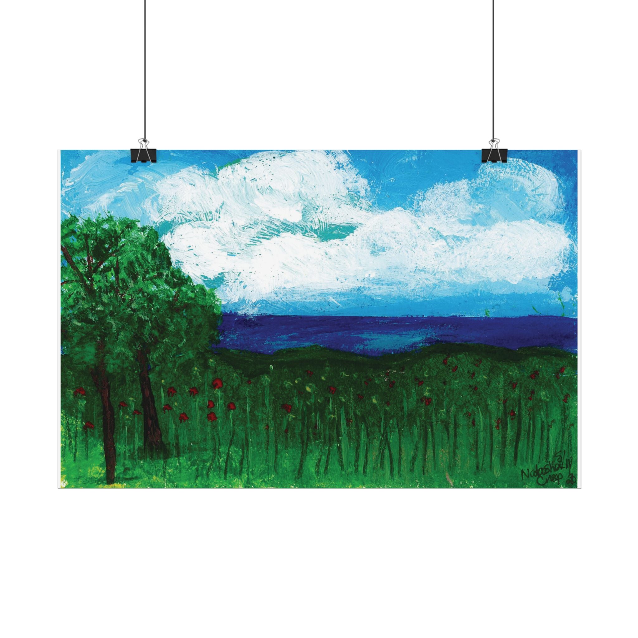 Limited Edition Fine Art Print   285gsm Modern  Decor "Lake View"
