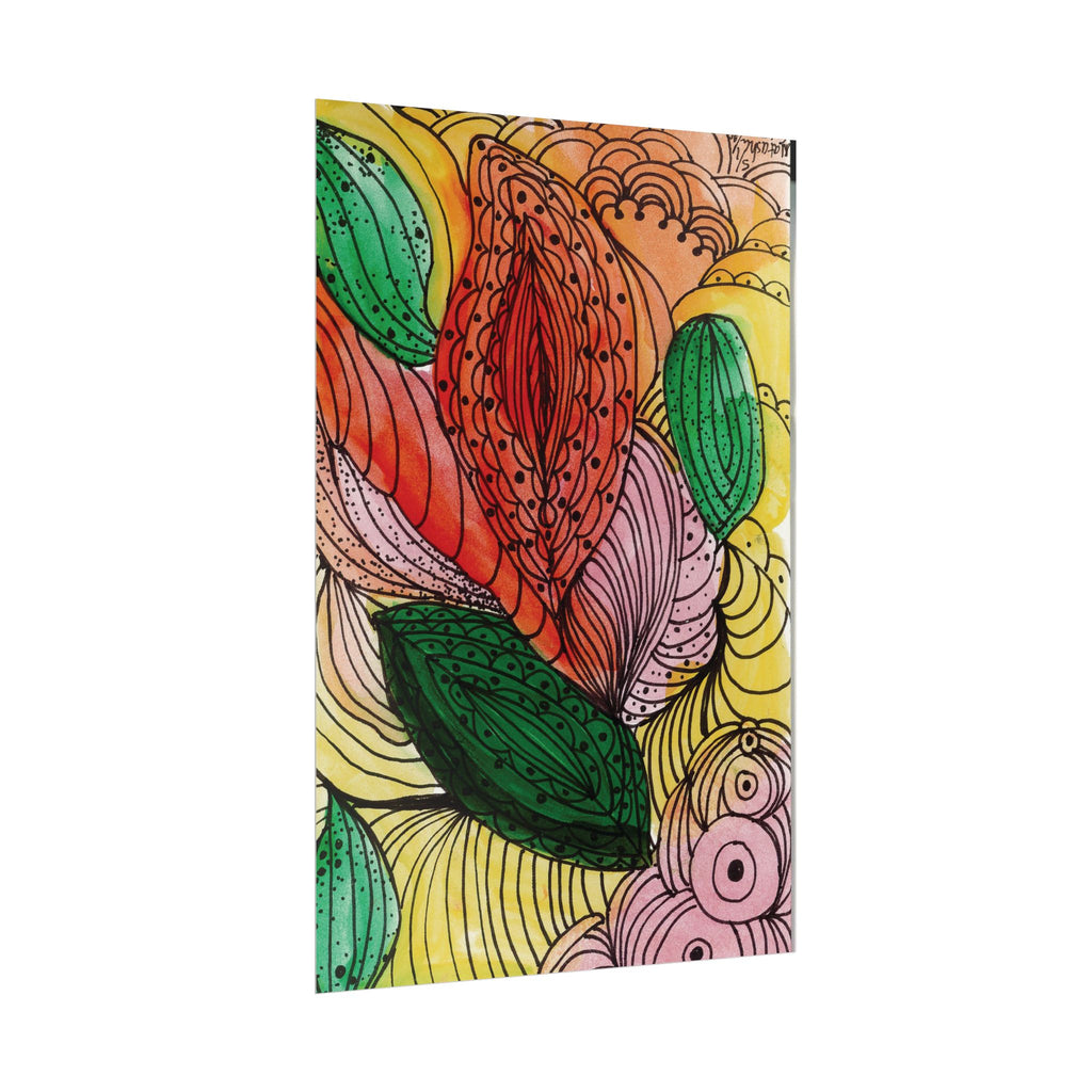 Open Edition Fine Art Print  Abstract Floral Wall Art  285gsm Museum Matte Paper  Large 20x30 Vertical Artwork Modern Botanical Decor