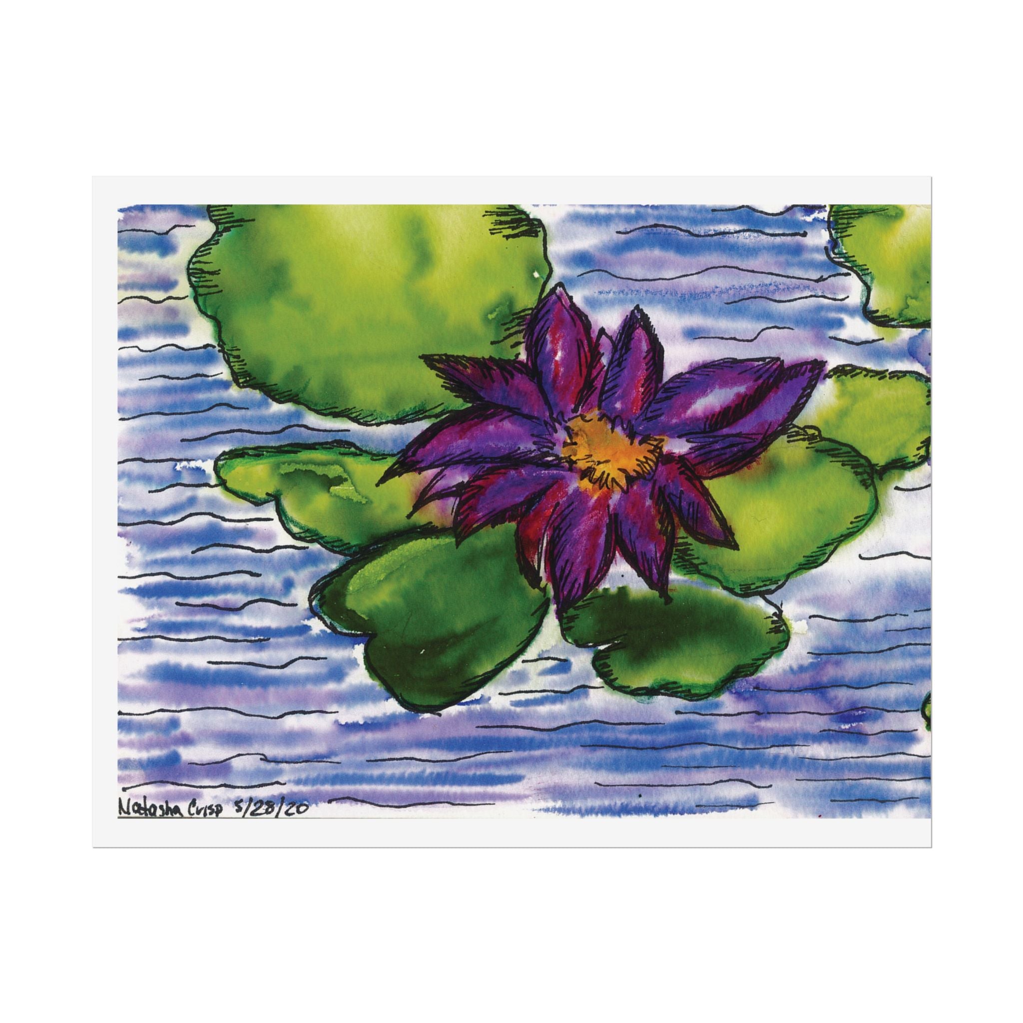 Open Edition Fine Art Print  Abstract Floral Wall Art  285gsm Modern Botanical Decor