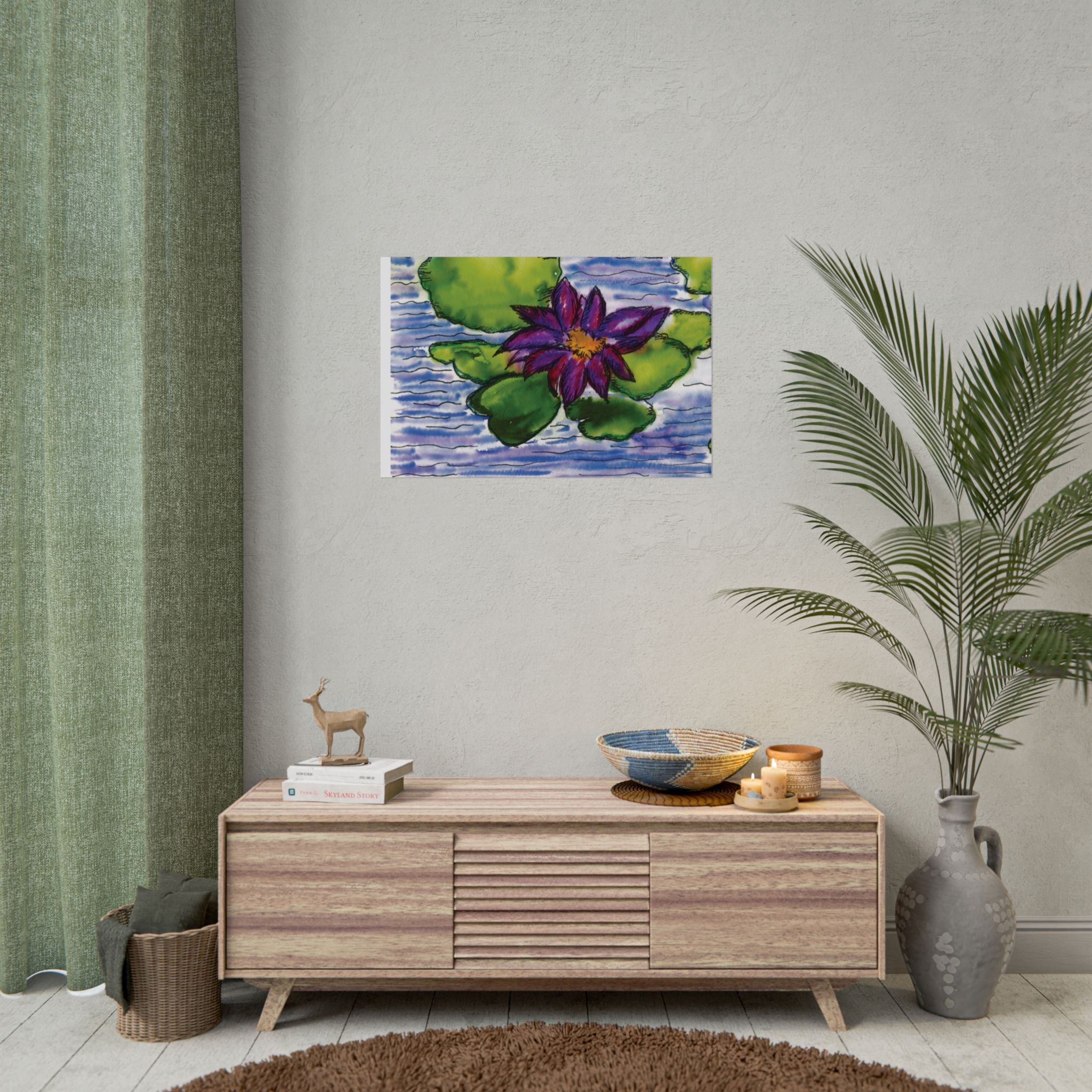 Open Edition Fine Art Print  Abstract Floral Wall Art  285gsm Modern Botanical Decor