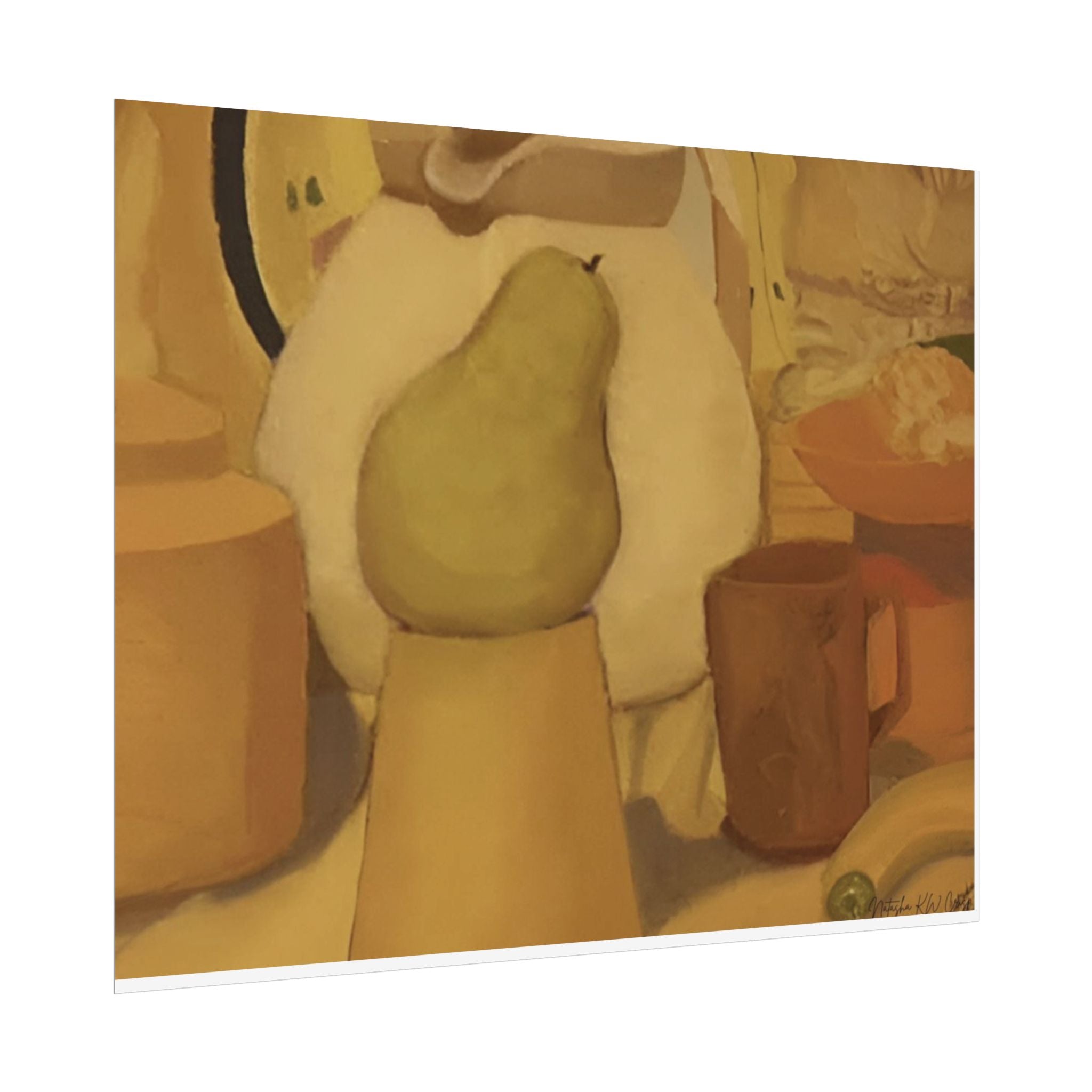 Limited Edition Fine Art Print   285gsm Modern  Decor "Golden Honey Pear"