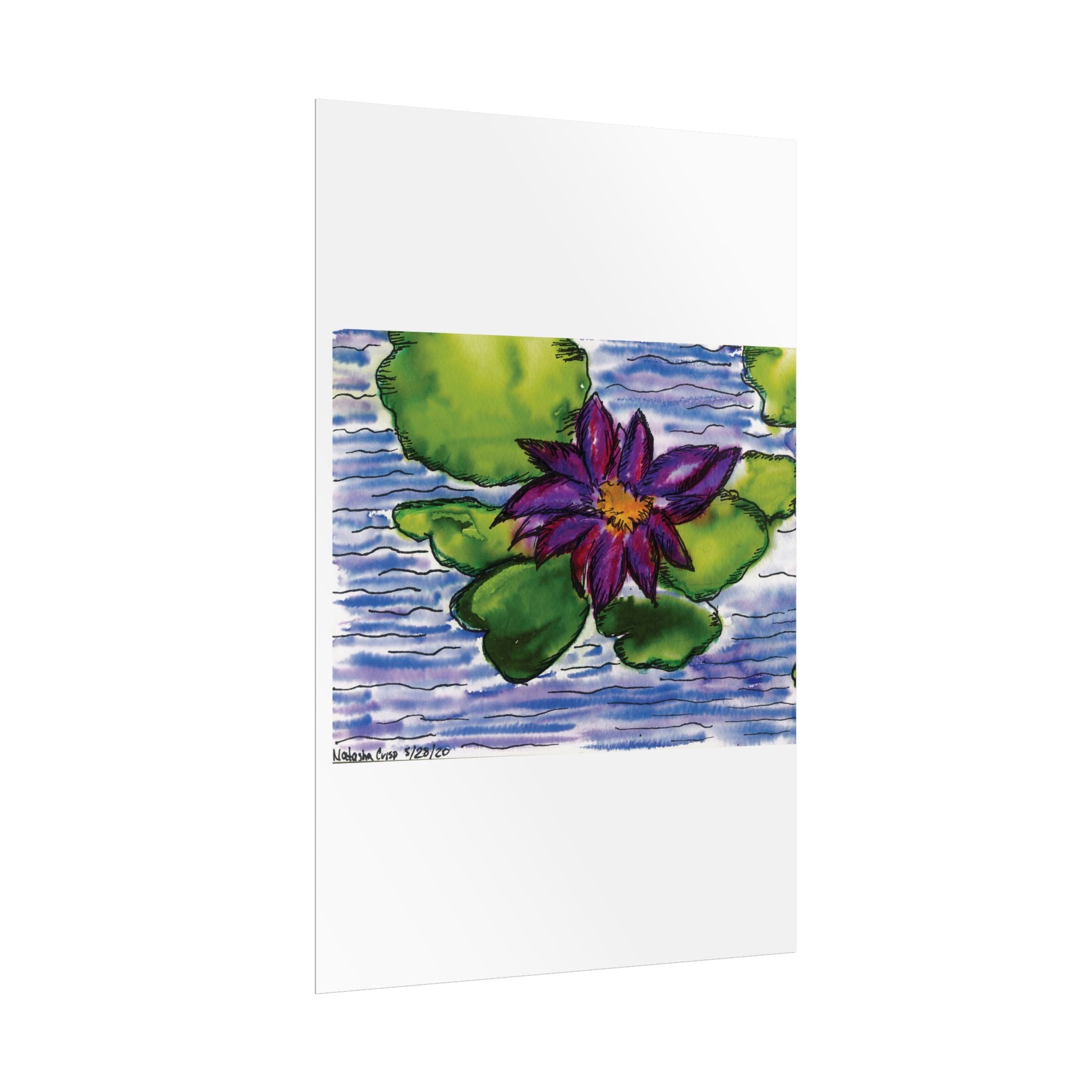 Open Edition Fine Art Print  Abstract Floral Wall Art  285gsm Modern Botanical Decor
